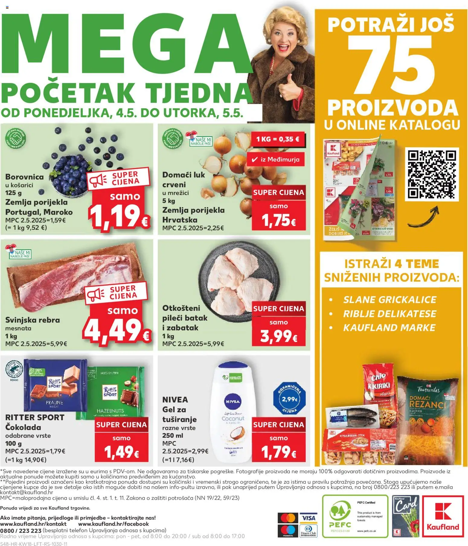 Kaufland katalog | vrijedi od 29.04.2026 | Stranica: 48 | Proizvodi: Praline, Gel za tuširanje, Borovnica, Nivea