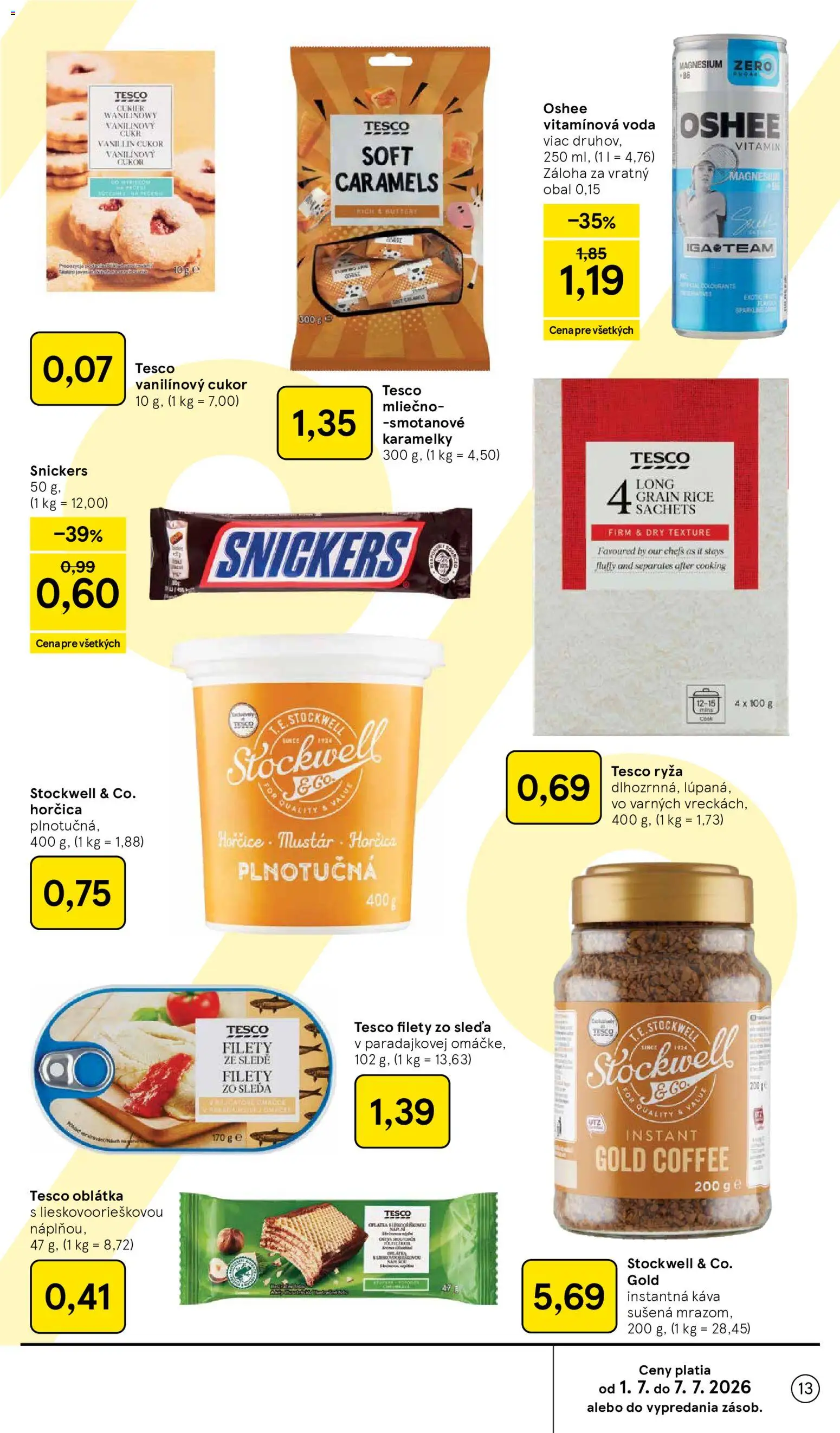 Nové Tesco akcie – leták je platný od 01.07.2026 | Strana: 13