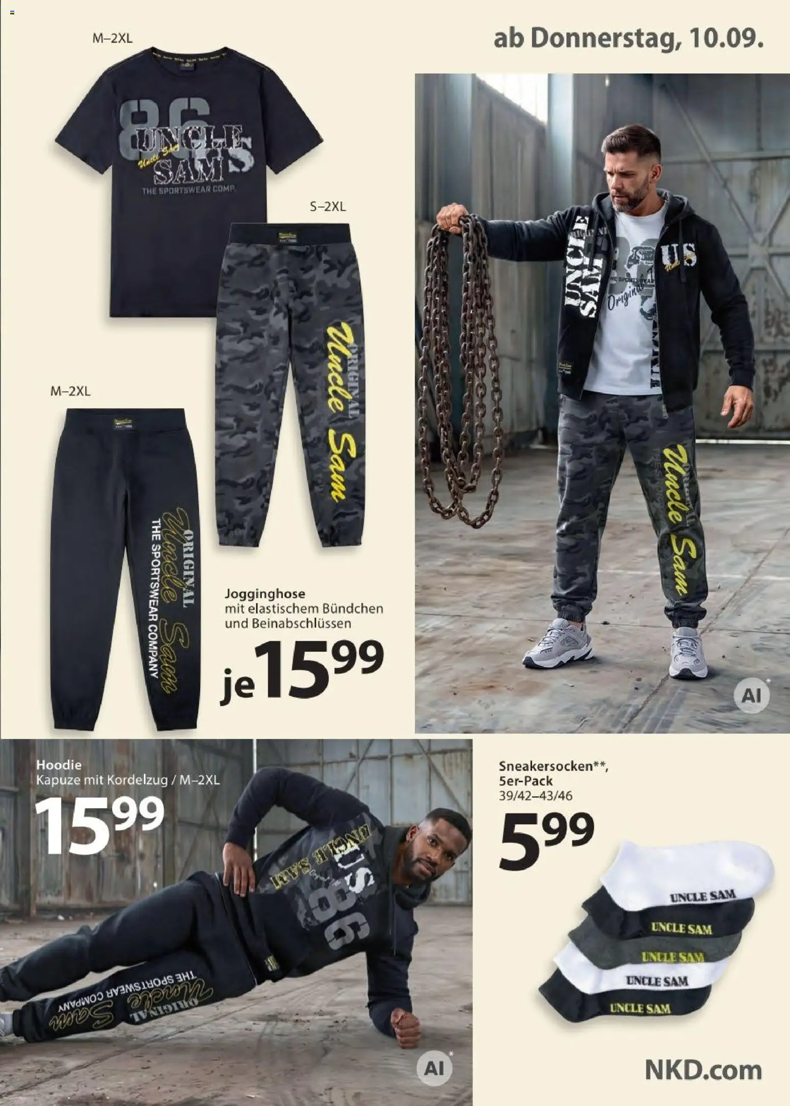 NKD Prospekt – gültig ab 10.09.2026 | Seite: 11 | Produkte: Jogginghose, Hoodie