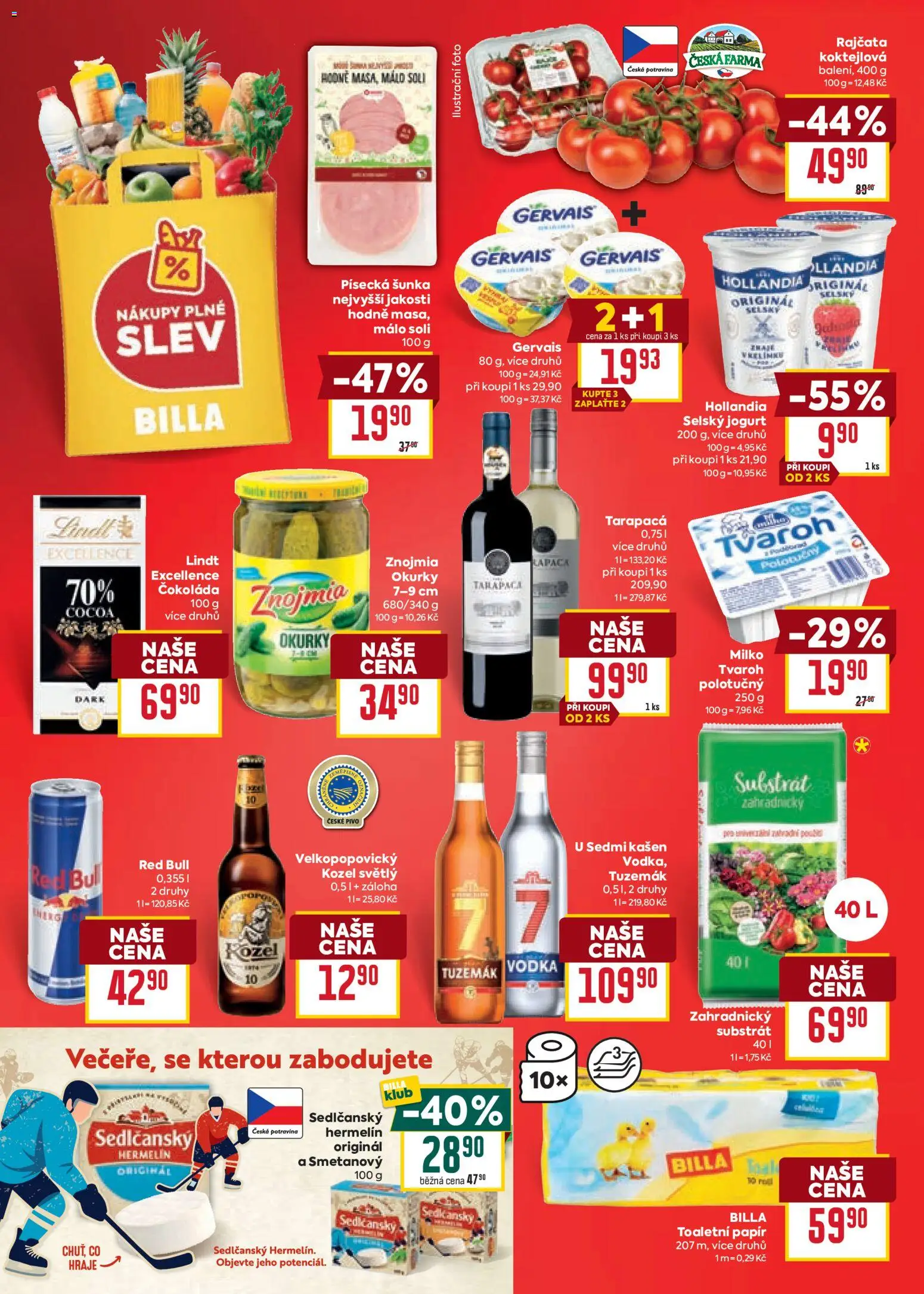 Billa Velký leták od 13.05.2026 | Strana: 2 | Produkty: Pivo, Tvaroh, Vodka, Substrát
