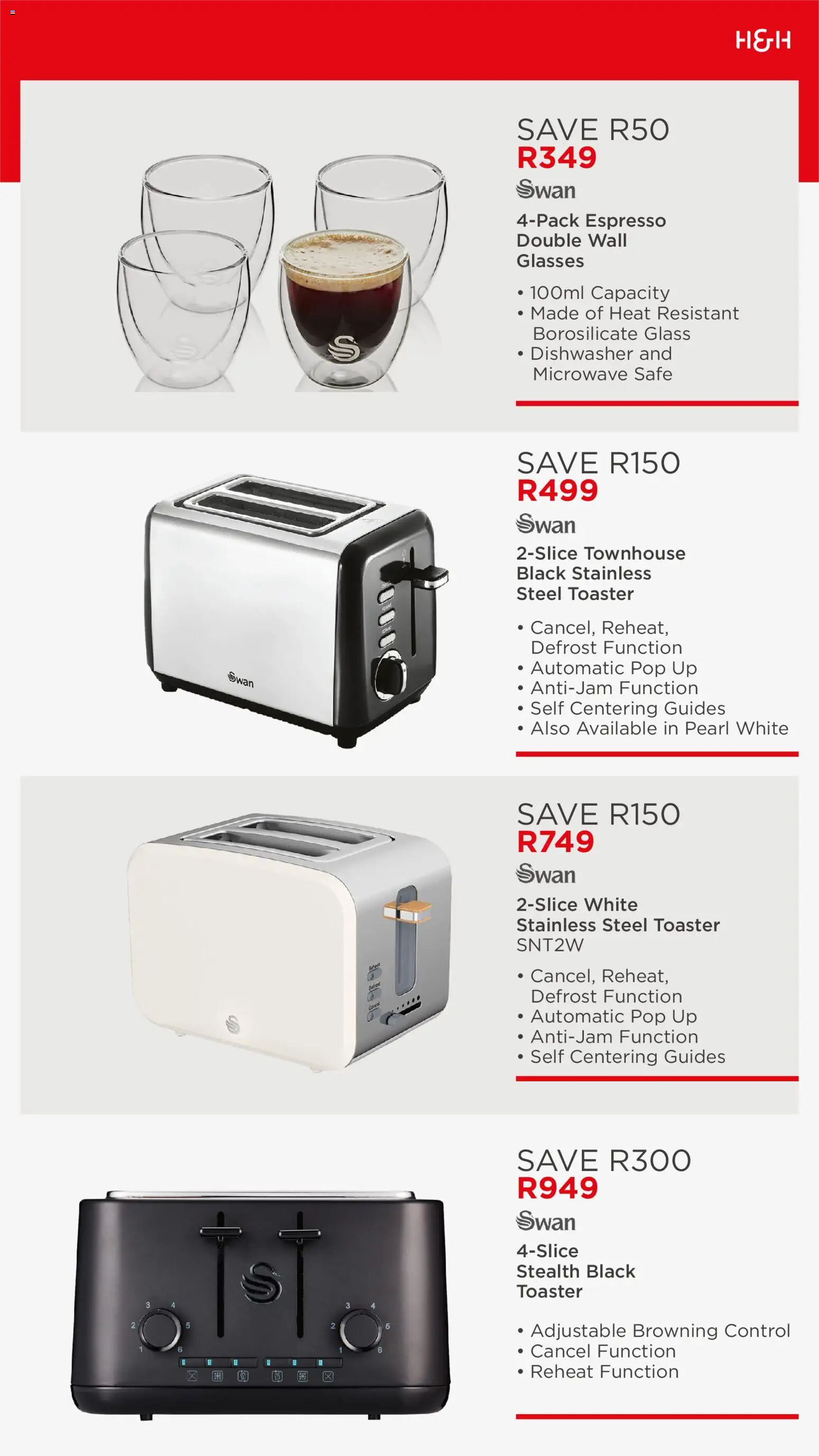 New House and Home catalogue – valid from 07/09/2026 | Page: 3 | Products: Glasses, Dishwasher, Toaster, Microwave
