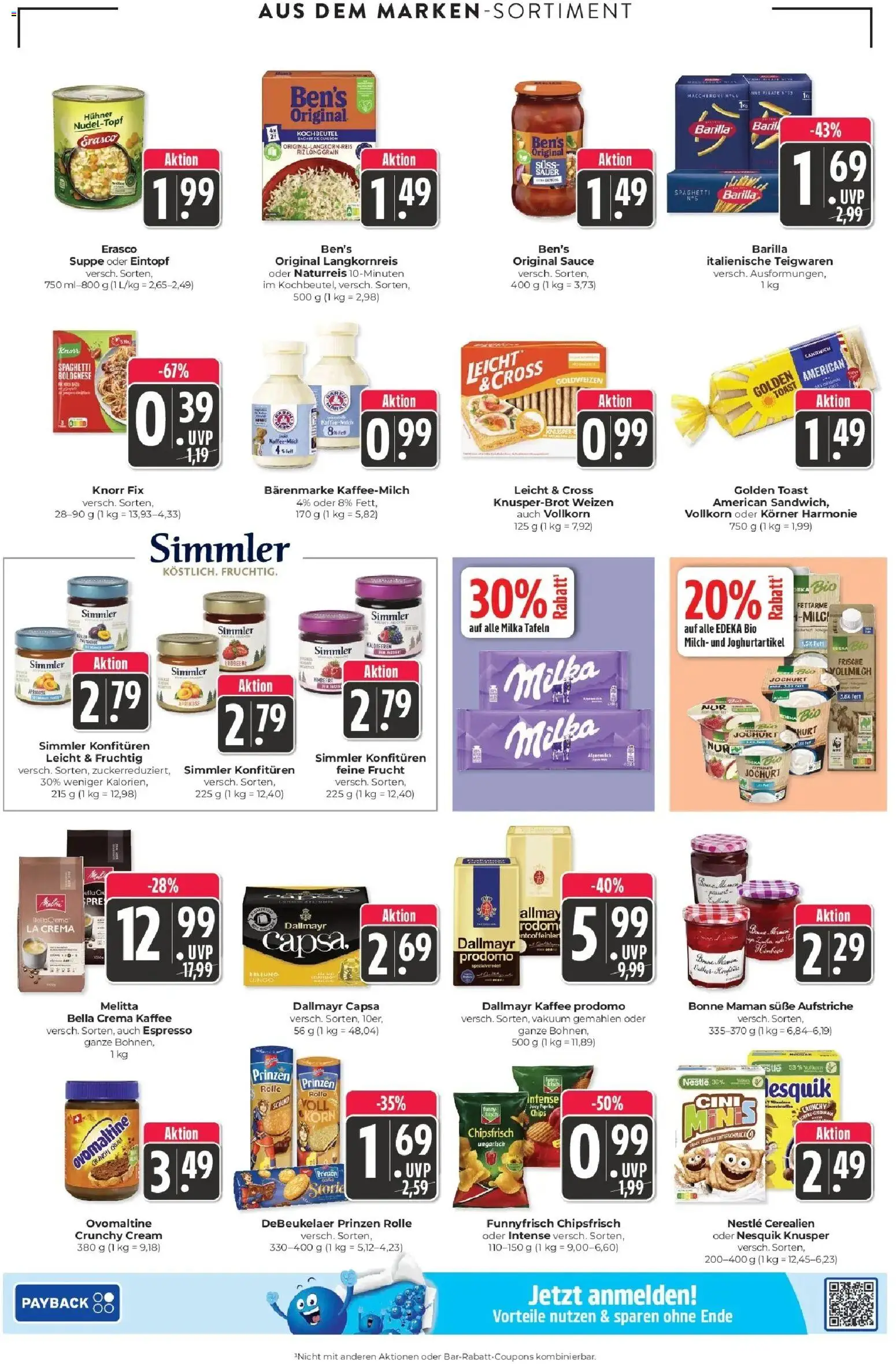 Edeka Prospekt Schliengen (ab 28.09.2026) » Angebote Online | Seite: 13 | Produkte: Parka, Ovomaltine, Nesquik, Bonne maman