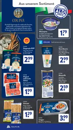 Aldi Süd Prospekt ab 22.06.2026 gültig | Seite: 18 | Produkte: Mascarpone, Mozzarella, Salami, Frischkase