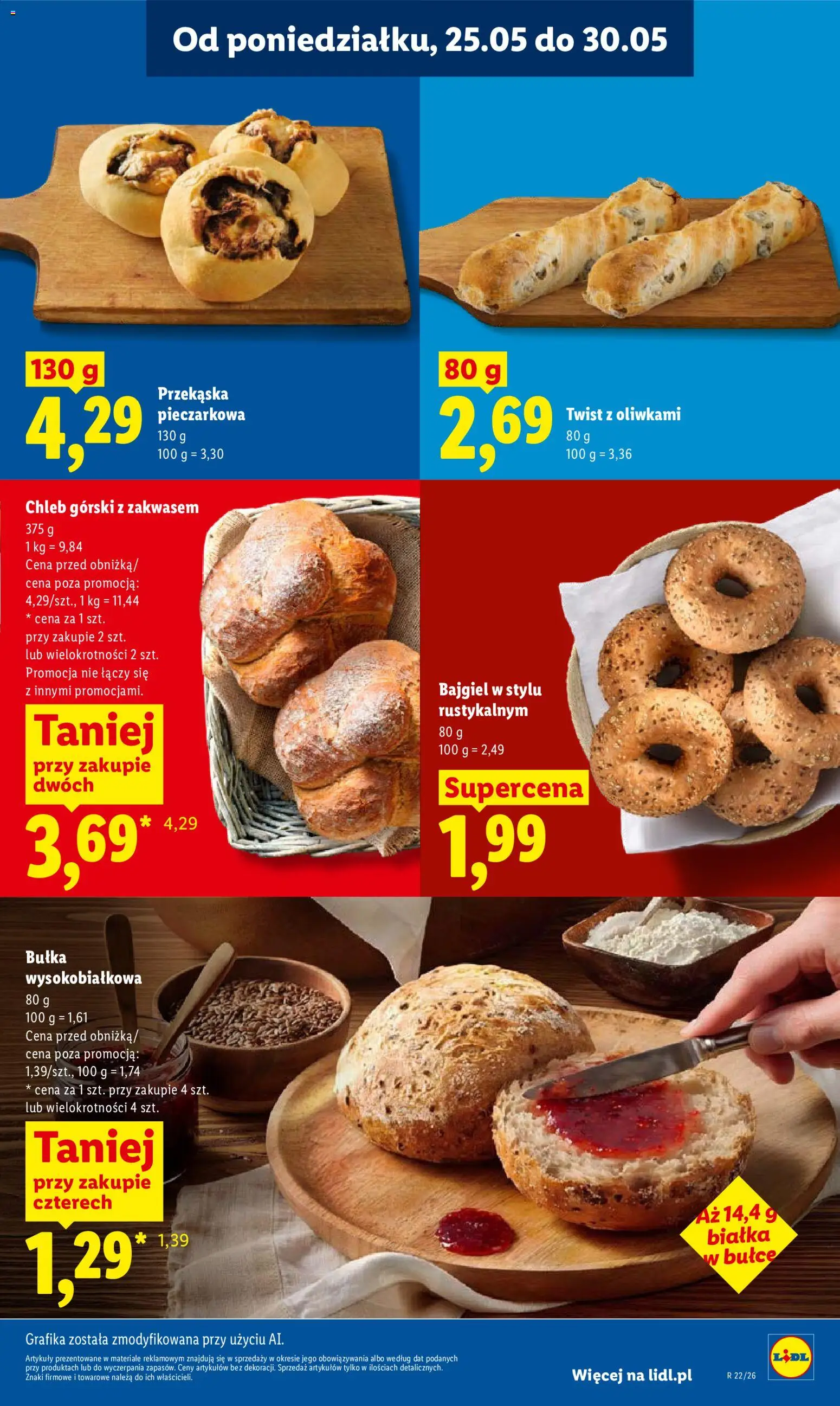 Lidl gazetka od 25.05.2026 | Strona: 45 | Produkty: Bułka, Chleb