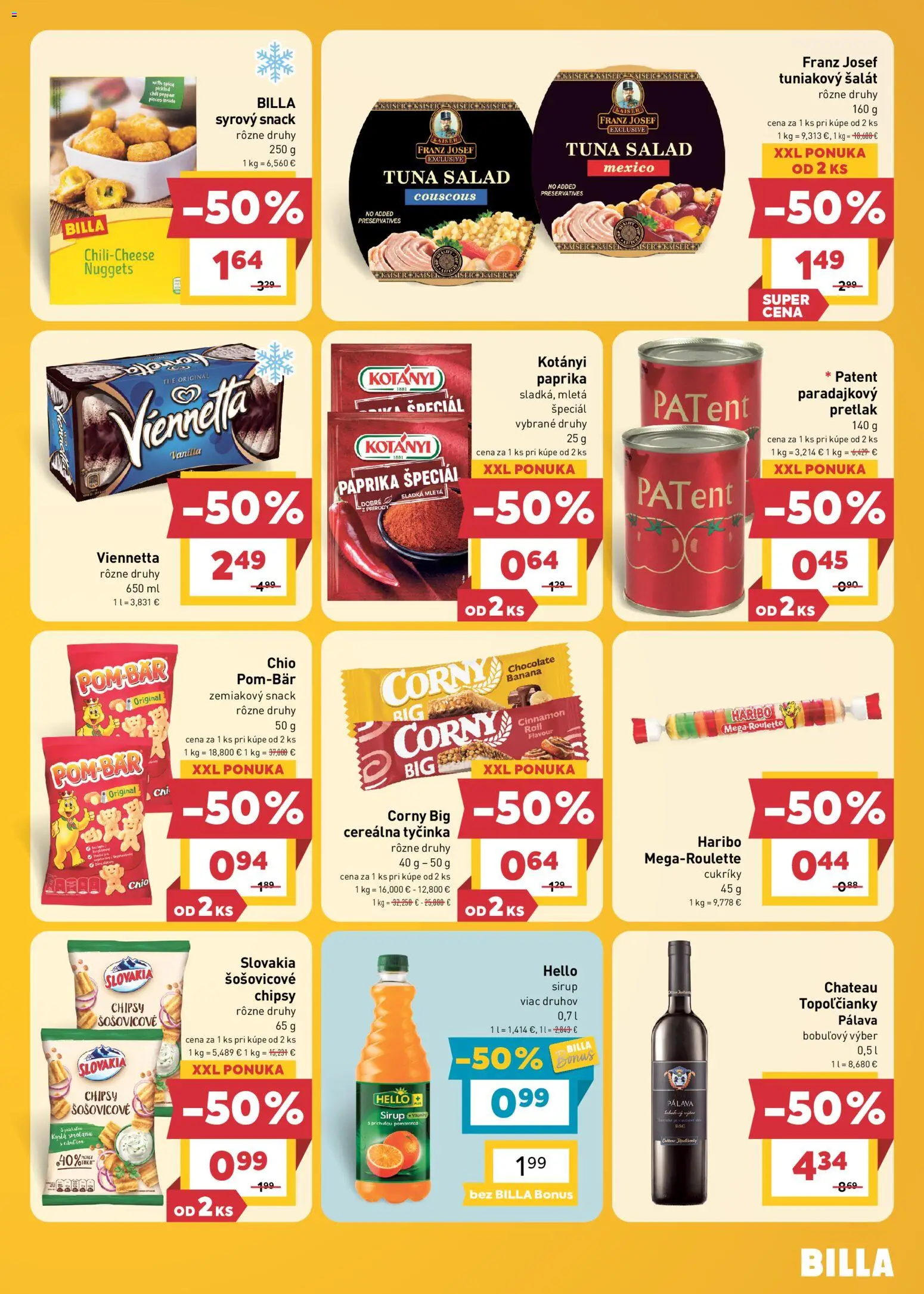 Nové Billa akcie – leták je platný od 23.09.2026 | Strana: 11 | Produkty: Paprika, Šošovicové chipsy, Pretlak, Šalát