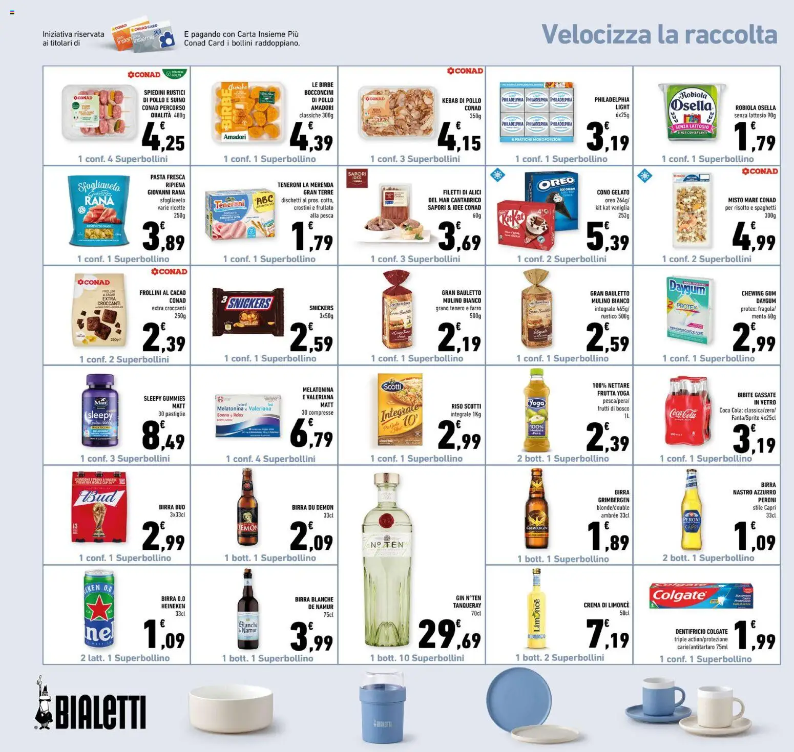 Volantino Conad del 01/07/2026 | Pagina: 20 | Prodotti: Gin, Gelato, Suino, Spiedini