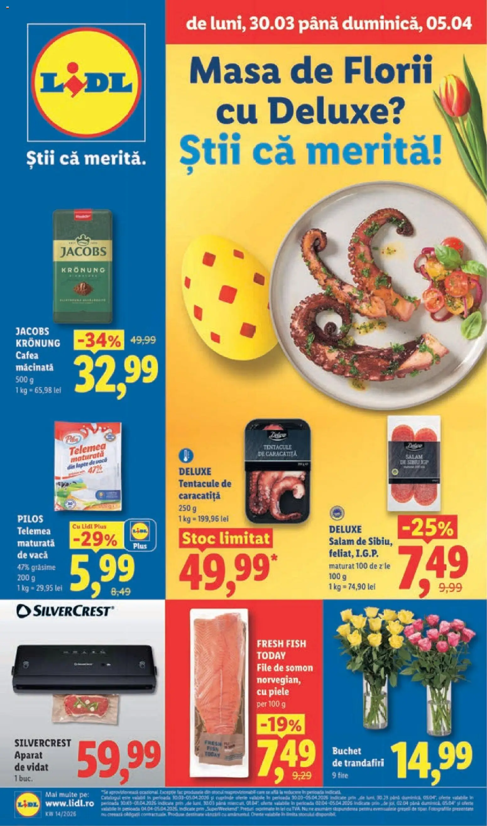 Noul catalog Lidl – valabil de la 30.03.2026 | Pagină: 1 | Produse: Toplar, Masă, Köpek çiti, Cafea