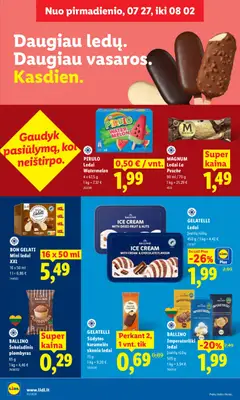 LIDL leidinys galioja nuo 2026.07.27 | Puslapis: 24 | Prekių: Ledai, Plombyras