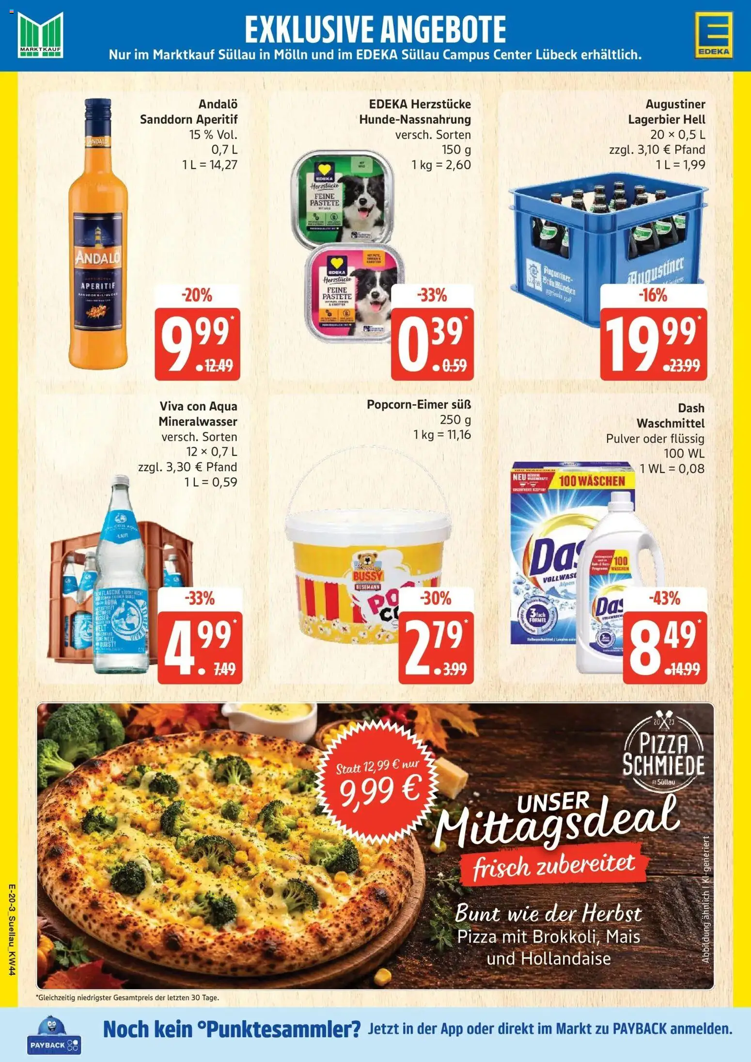 Edeka Prospekt Mölln (ab 26.10.2026) » Angebote Online | Seite: 26 | Produkte: Mais, Mineralwasser, Waschmittel, Pizza