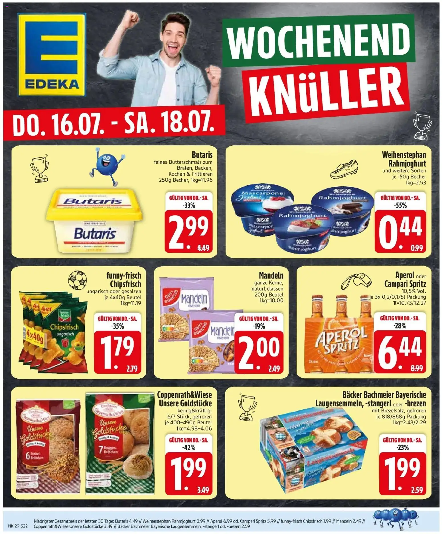 Edeka prospekt Haar – gültig ab 13.07.2026 | Seite: 24 | Produkte: Butterschmalz, Campari, Mandeln, Aperol