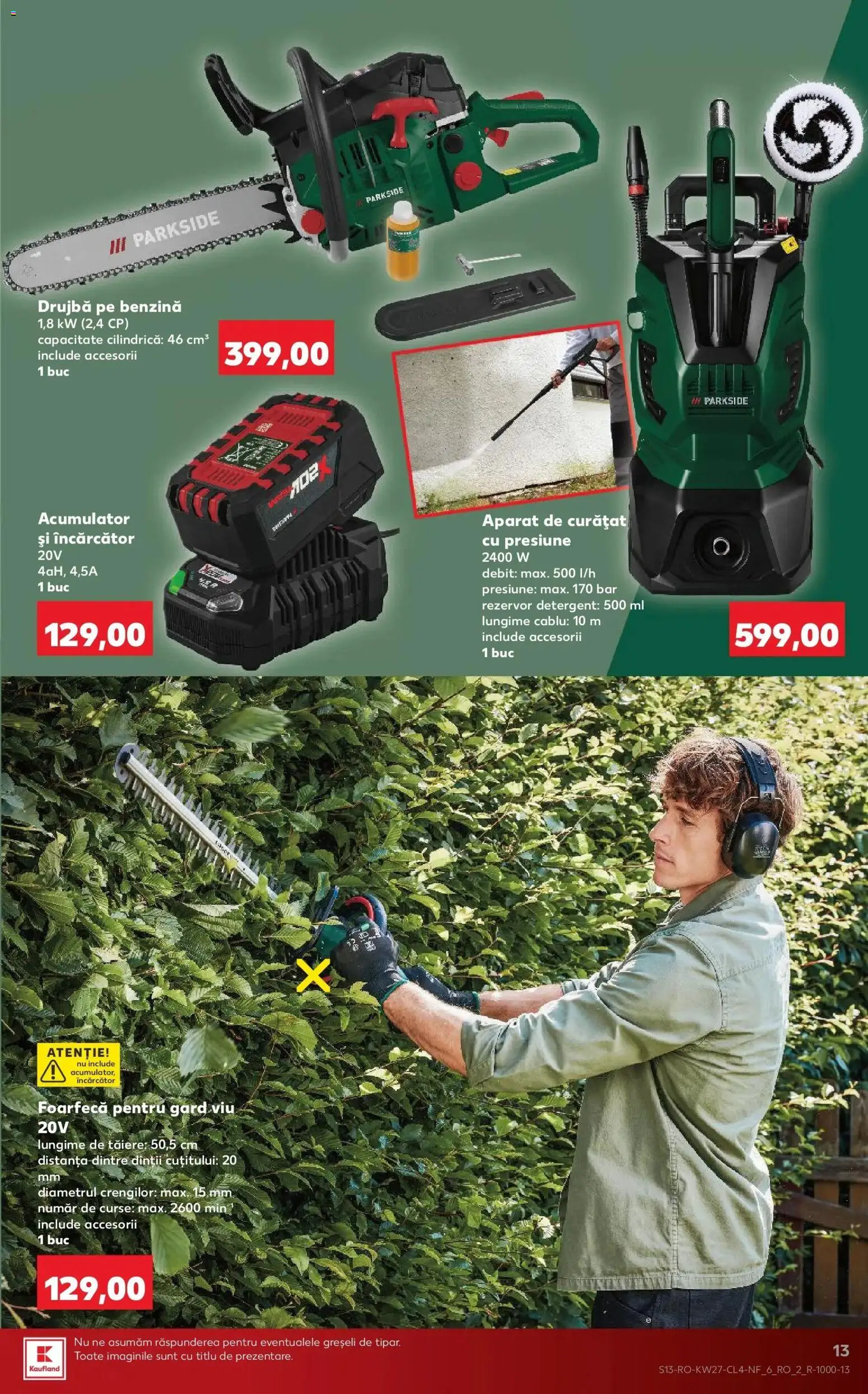 Noul catalog Kaufland – valabil de la 01.07.2026 | Pagină: 13 | Produse: Încărcător, Cablu, Detergent