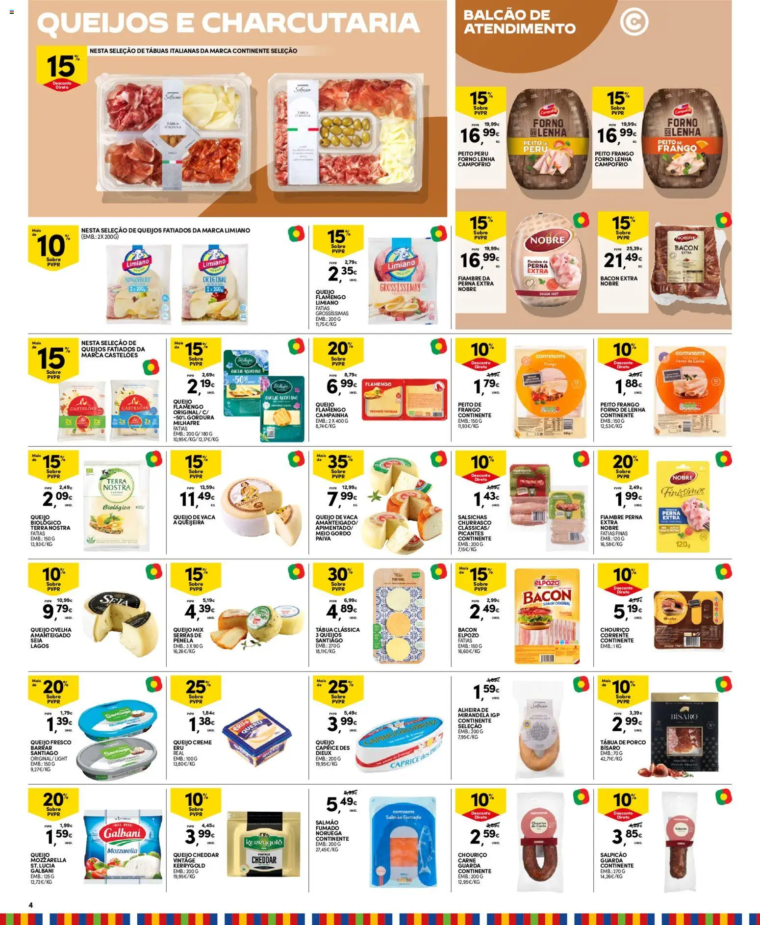 Continente Madeira │ válido de 30/06/2026 | Página: 4 | Produtos: Tábua, Campainha, Queijo, Creme