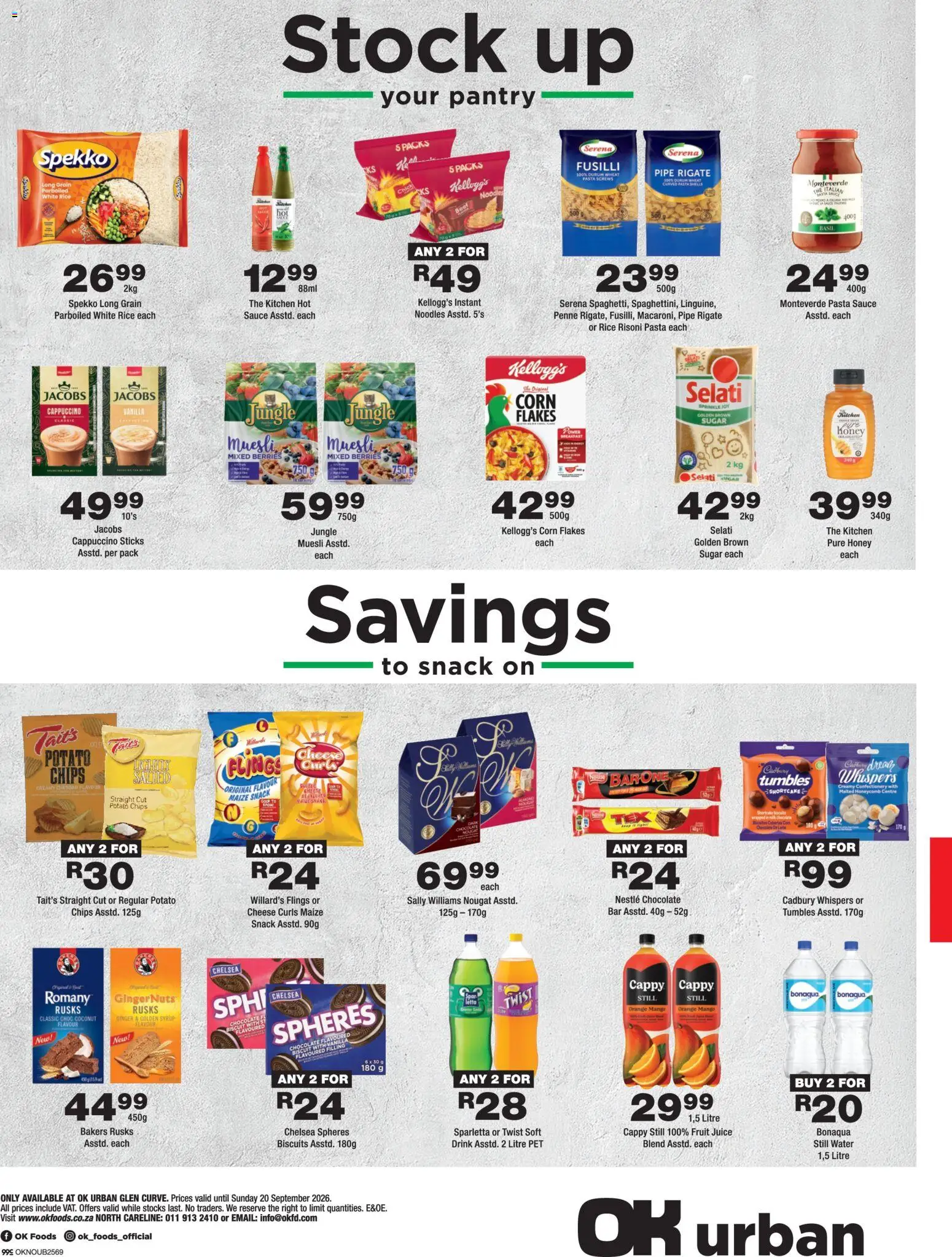 New OK Foods catalogue – valid from 09/09/2026 | Page: 4 | Products: Chocolate, Pipe, Stock, Fruit