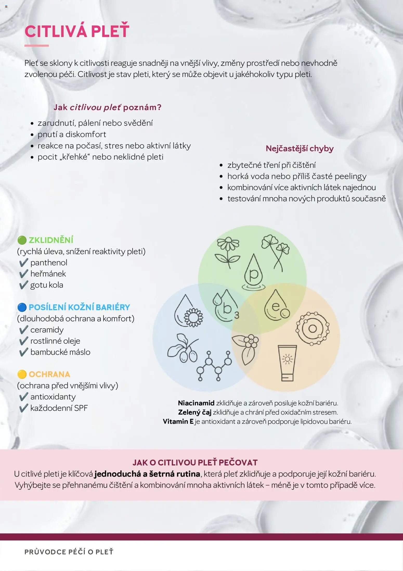 Mary Kay katalog - Průvodce péčí o pleť od 03.08.2026 | Strana: 6 | Produkty: Voda, Čaj, Kola, Panthenol
