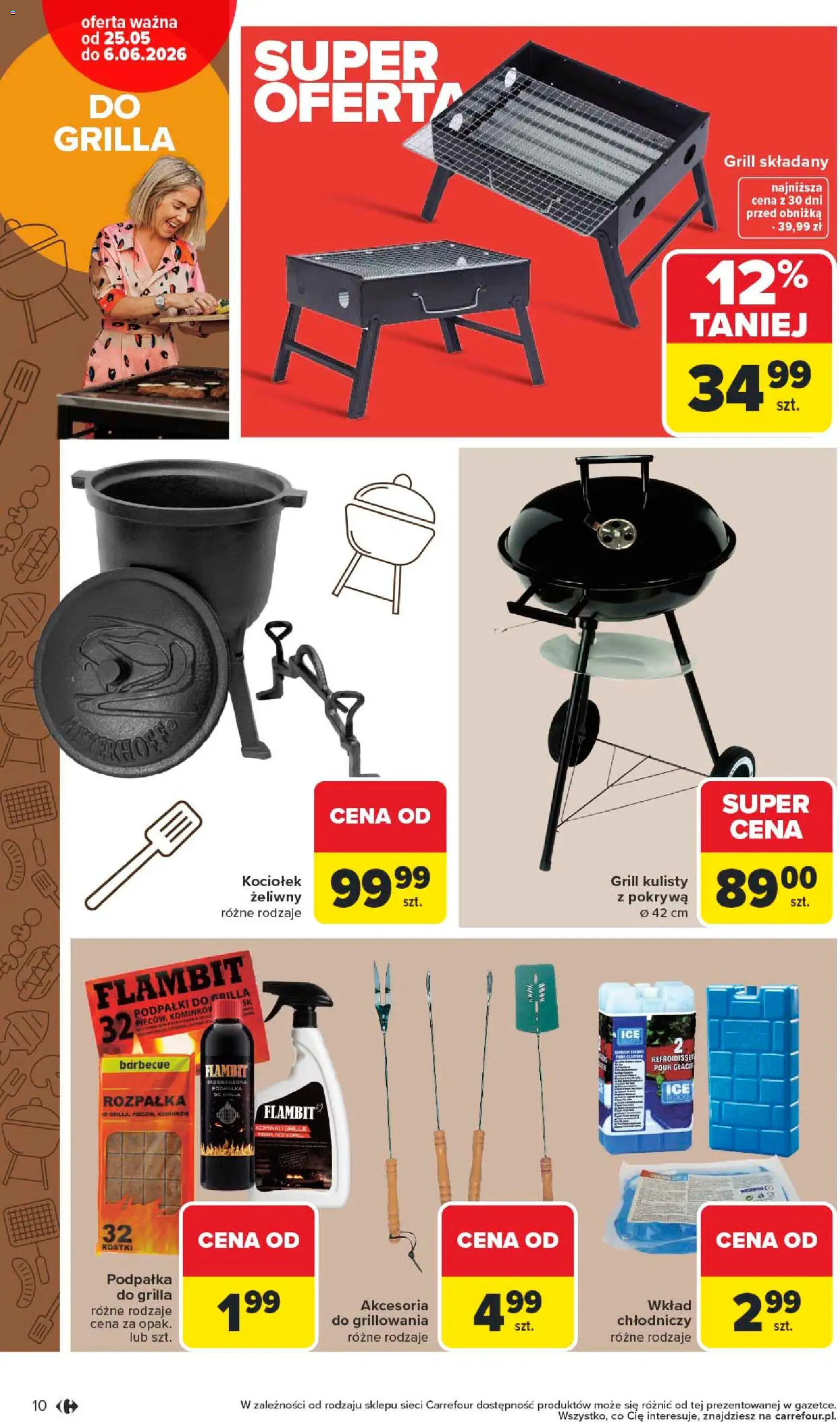 Carrefour gazetka - Łap super okazje od 25.05.2026 | Strona: 10 | Produkty: Grill