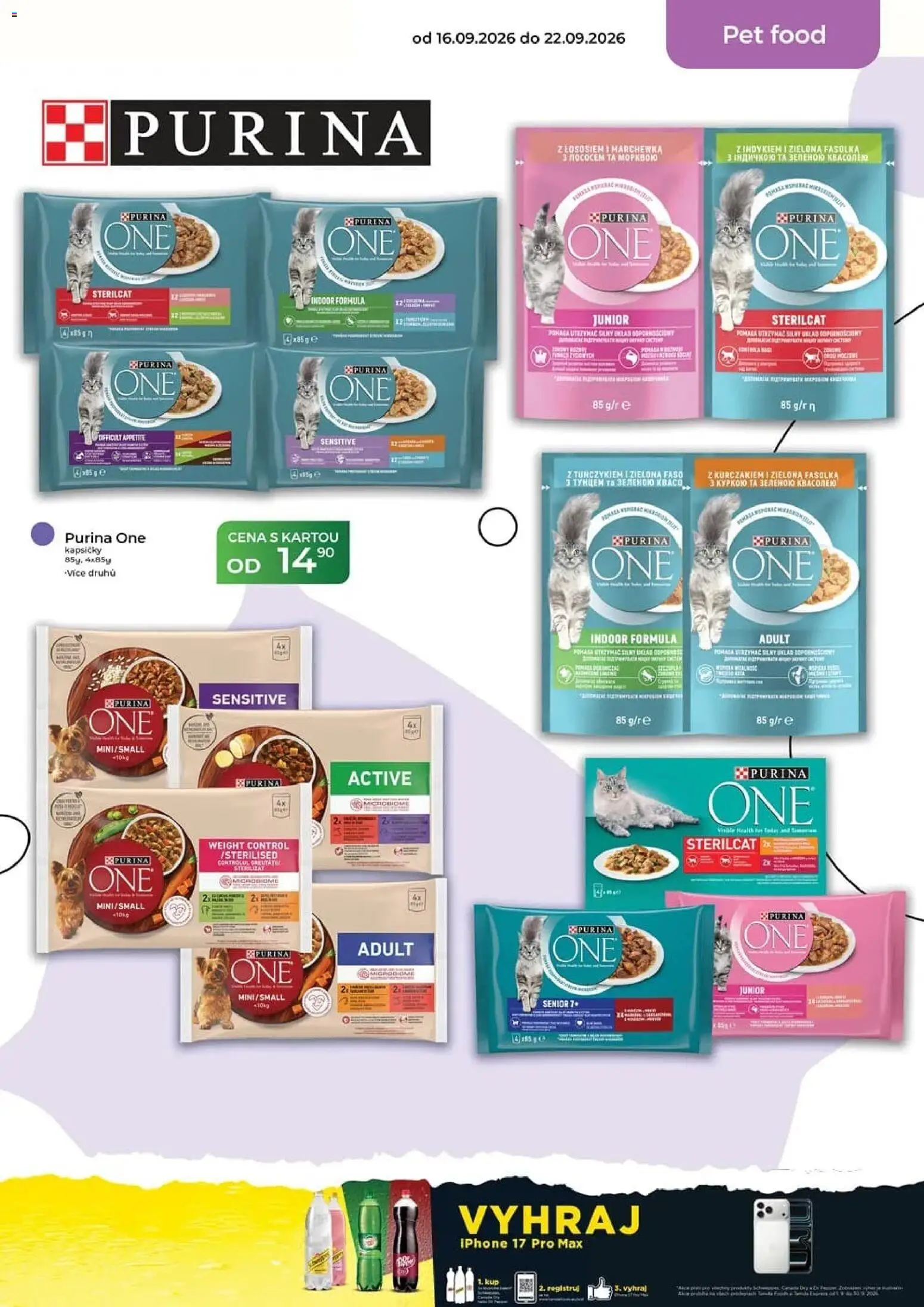 Tamda Foods leták od 16.09.2026 | Strana: 49 | Produkty: Purina, Iphone, Purina one, Kapsičky