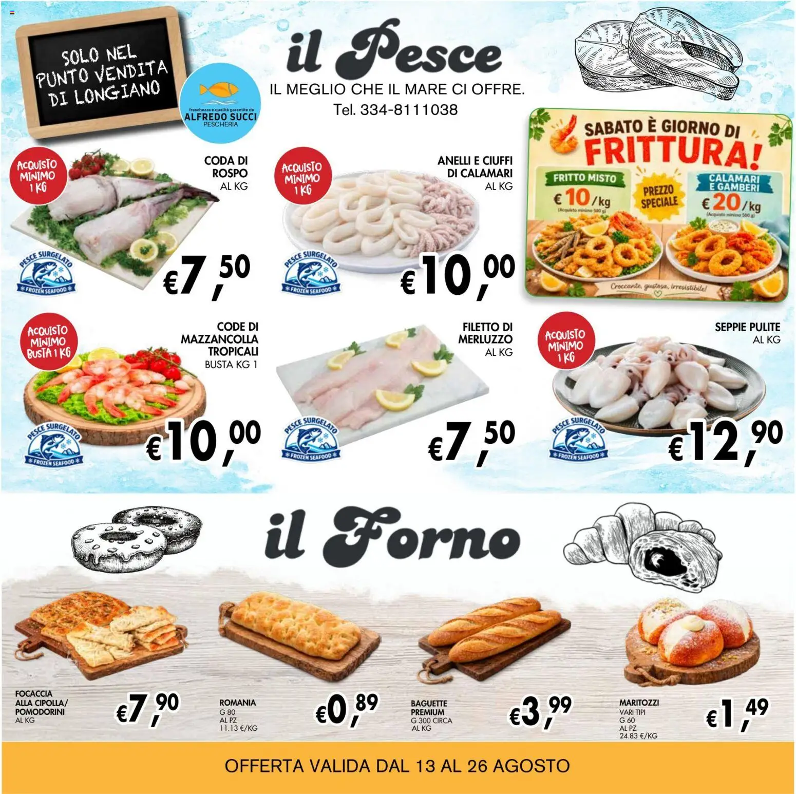 Volantino Coal del 13/08/2026 | Pagina: 8 | Prodotti: Pesce, Gamberi, Filetto, Calamari