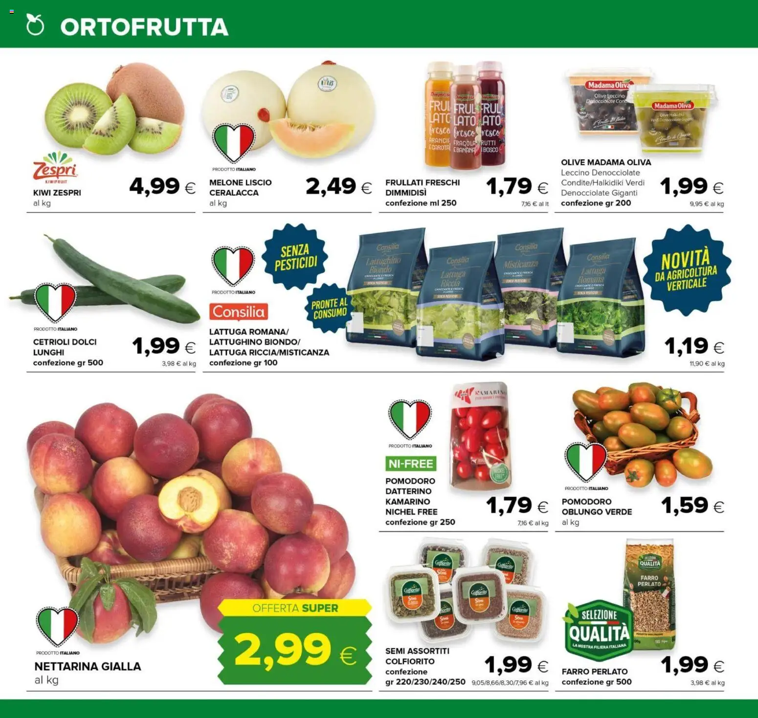 Volantino Oasi del 04.06.2026 | Pagina: 8 | Prodotti: Misticanza, Kiwi, Pomodoro, Lattuga
