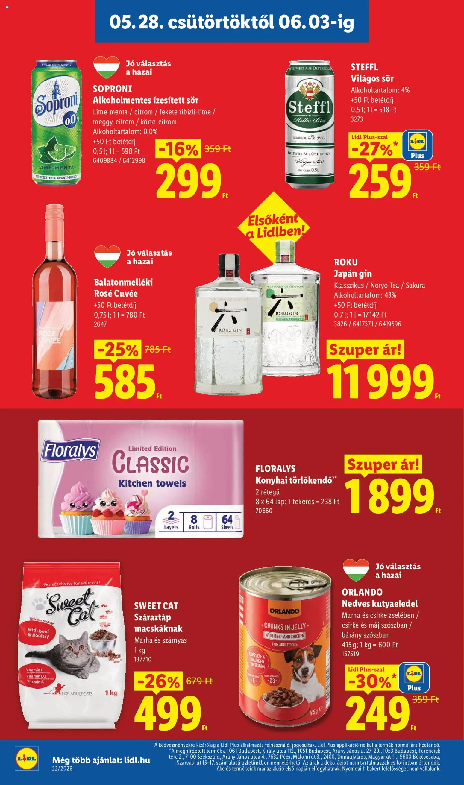 Lidl akciós ujság - amely érvényes a következő dátumtól: 28.05.2026 | Oldal: 16