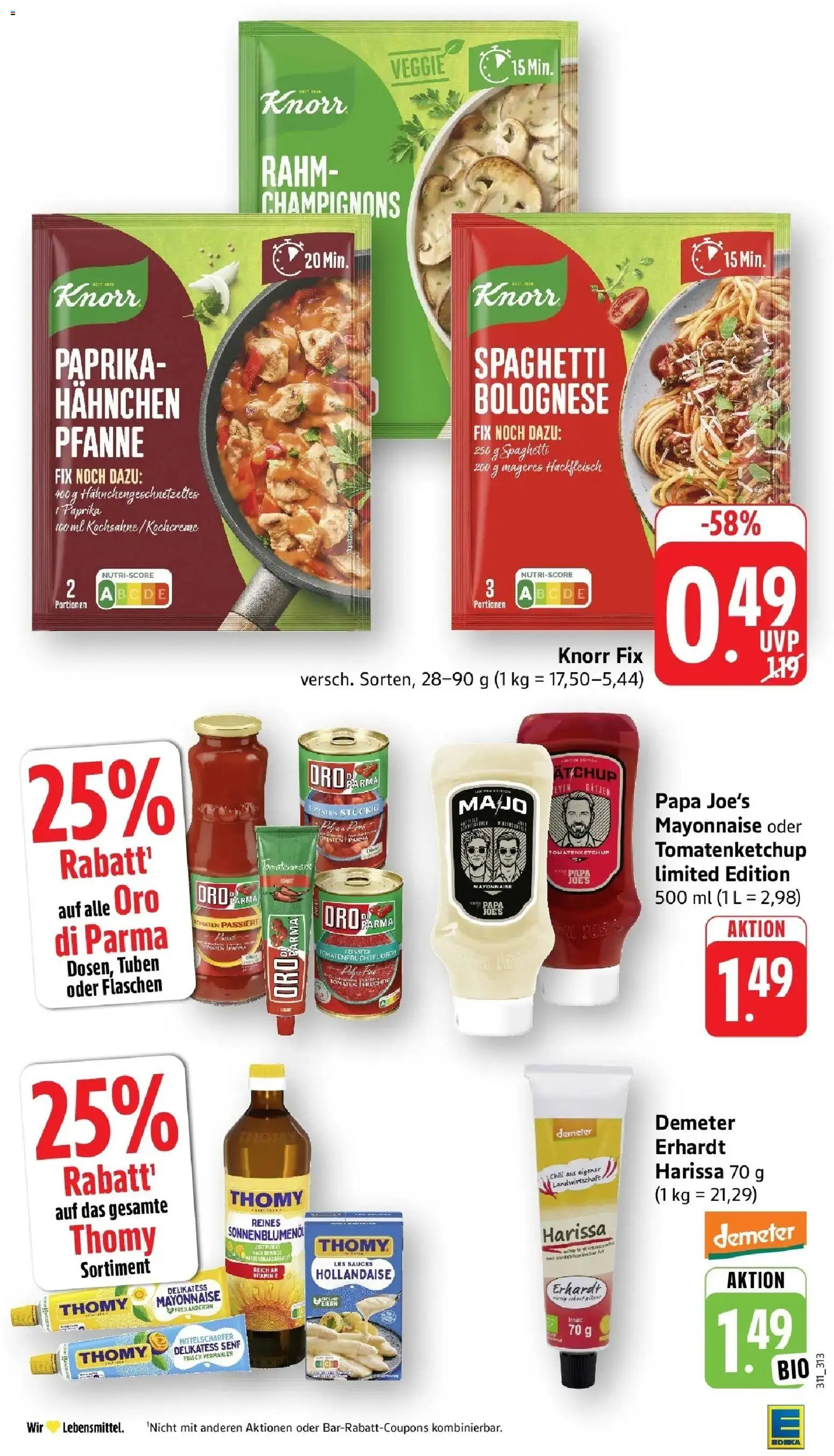 Edeka prospekt Ettenheim – gültig ab 08.06.2026 | Seite: 30 | Produkte: Knorr fix, Tomaten, Chili, Ketchup