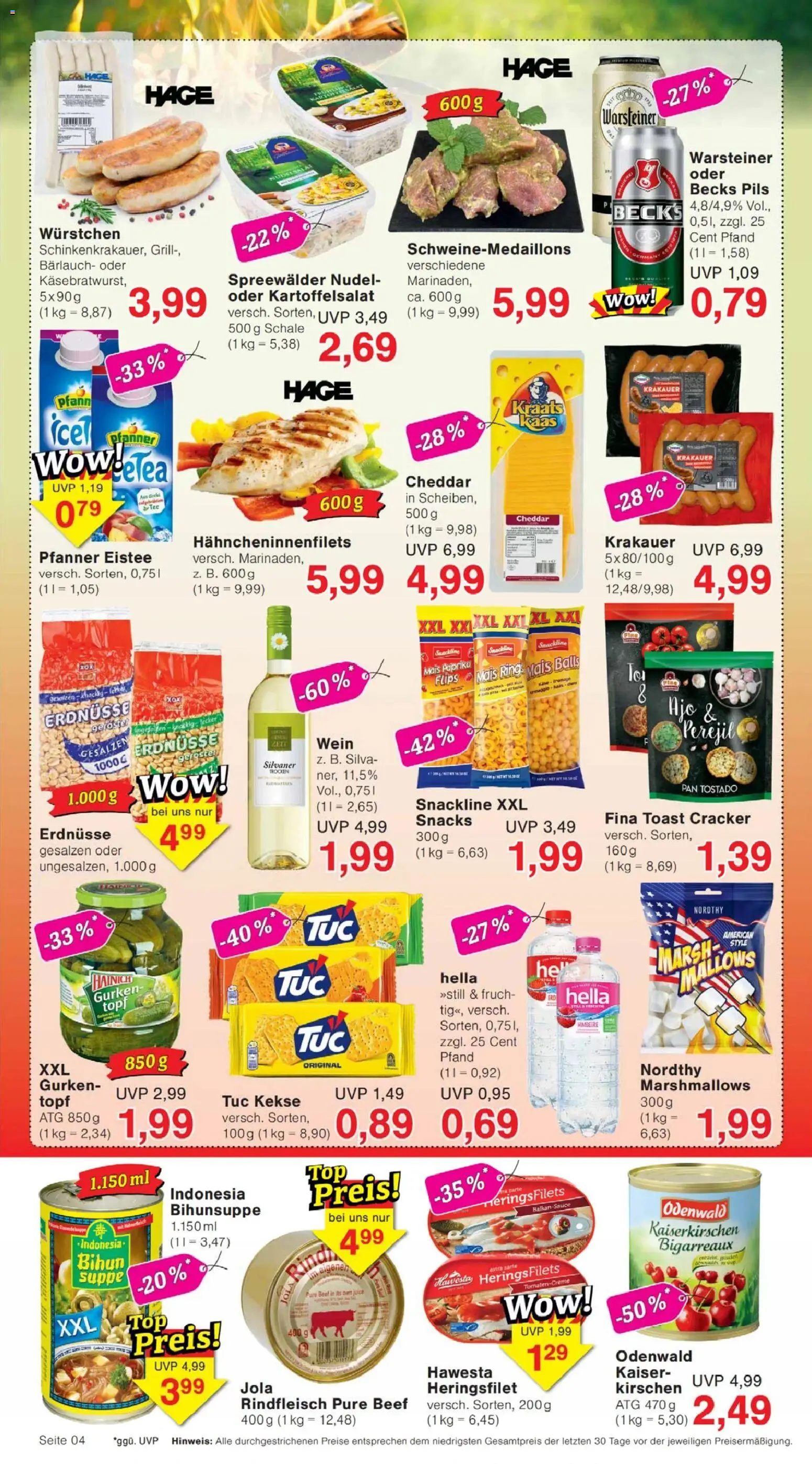 Jawoll Prospekt – gültig ab 18.05.2026 | Seite: 4 | Produkte: Käse, Toast, Himbeere, Kekse