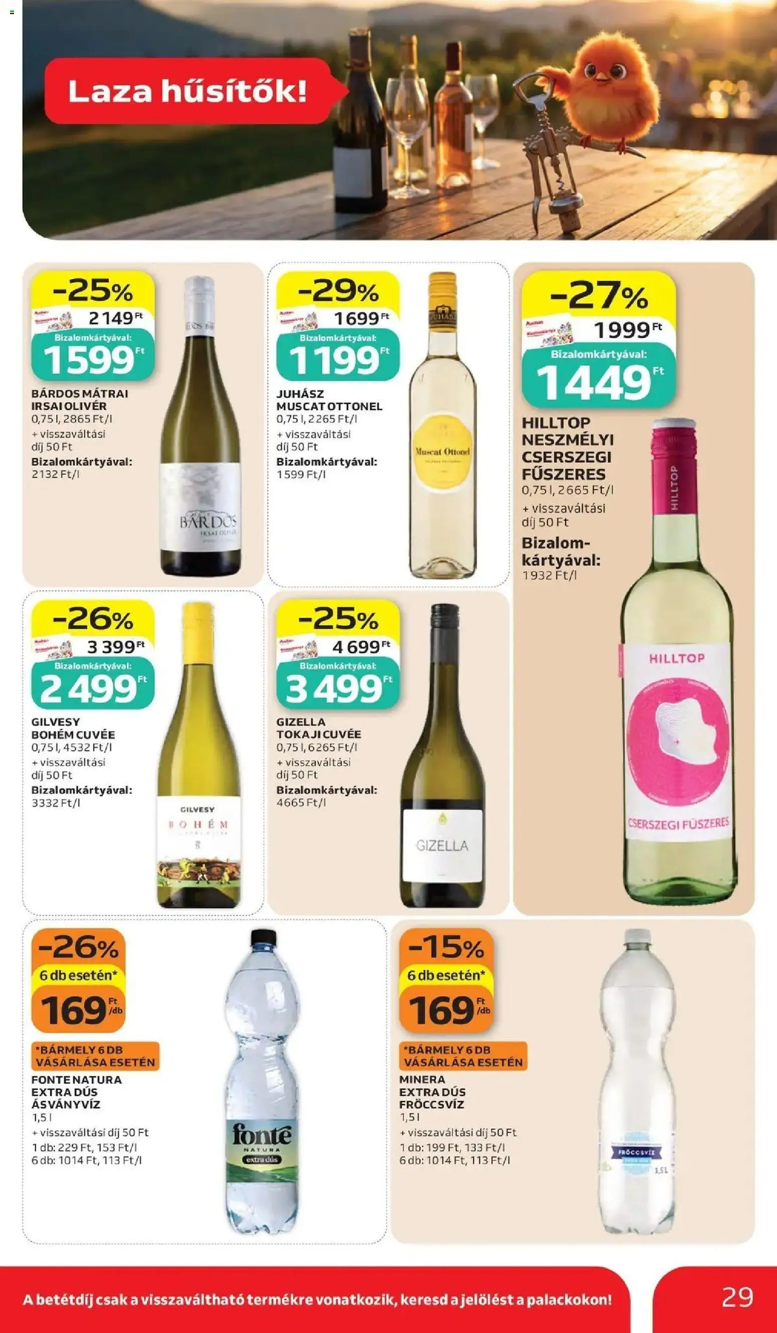 Auchan akciós ujság - amely érvényes a következő dátumtól: 28.05.2026 | Oldal: 29 | Termékek: Ásványvíz