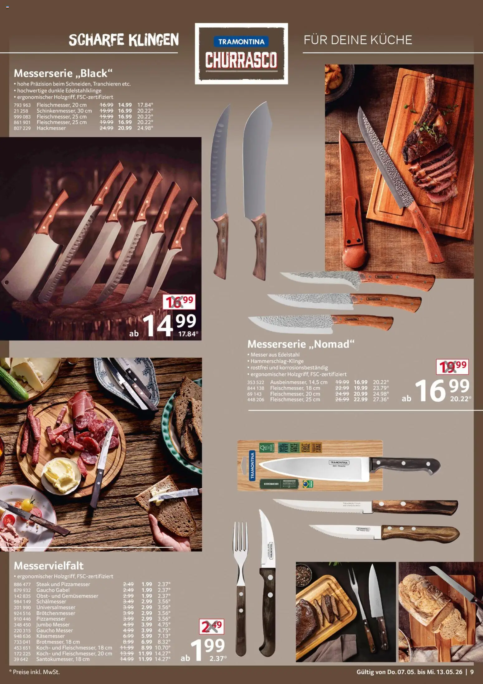 Selgros Non Food – gültig ab 07.05.2026 | Seite: 9 | Produkte: Küche, Obst, Steak