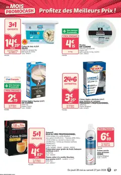 Promocash - Prévisualisation de Promocash catalogue valide à partir de 28/05/2026 | Page: 17 | Produits: Fromage, Bourbon, Ricotta, Crème
