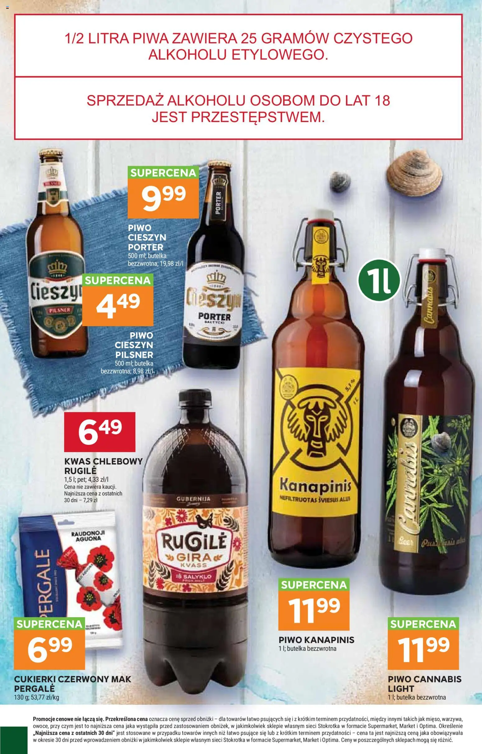 Stokrotka gazetka - Market od 01.10.2026 | Strona: 22 | Produkty: Mak, Stokrotka, Piwo, Cukierki