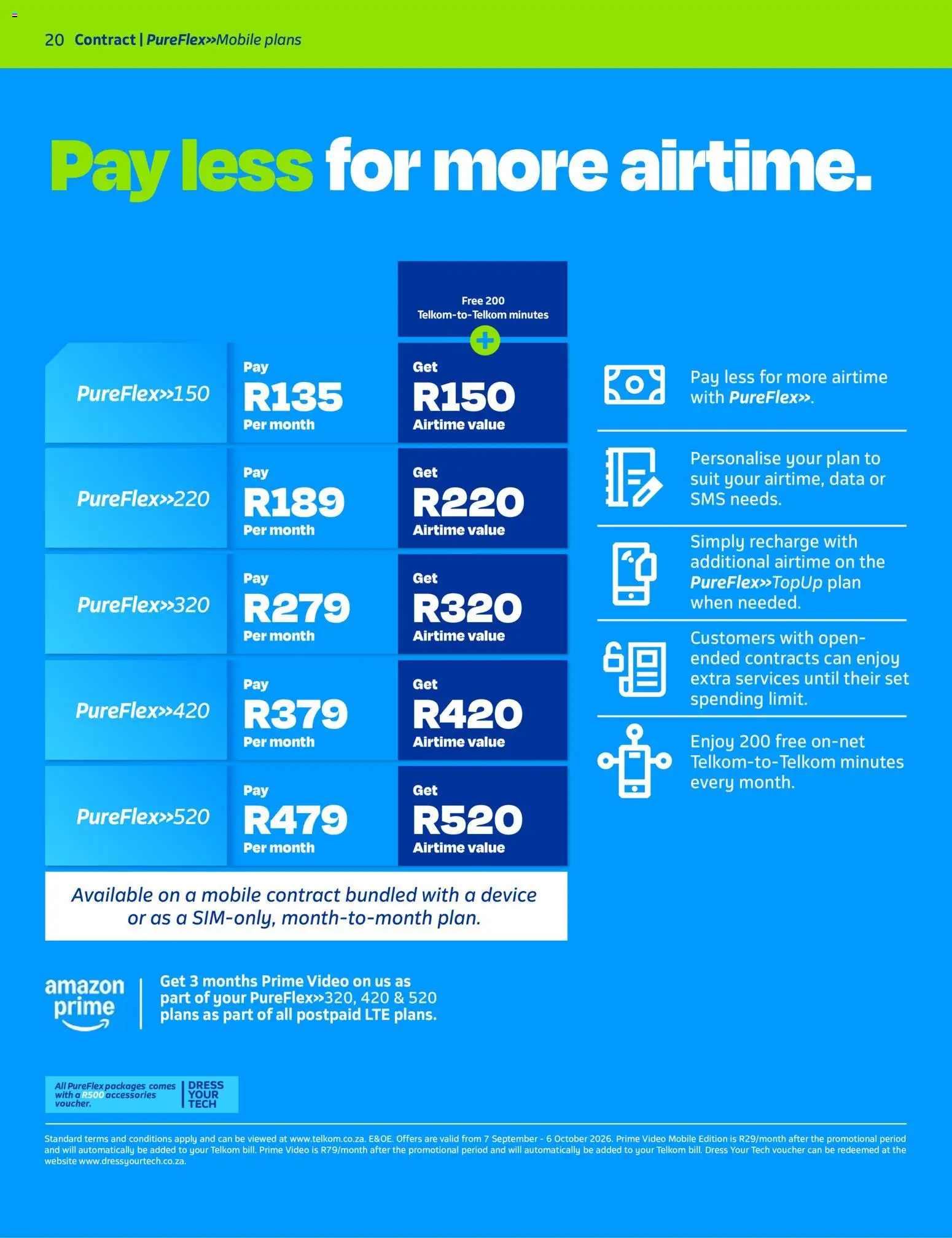 New Telkom catalogue – valid from 07/09/2026 | Page: 20 | Products: Dress, Data, Suit