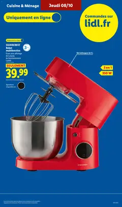 LIDL - Prévisualisation de LIDL catalogue valide à partir de 08/10/2026 | Page: 7 | Produits: Robot, Bol, Silvercrest robot multifonction, Robot multifonction