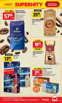 Pogląd oferty "POLOmarket gazetka" - ważna od 22.07.2026 | Strona: 53 | Produkty: Brzoskwinia, Tchibo exclusive, Tchibo, Kawa