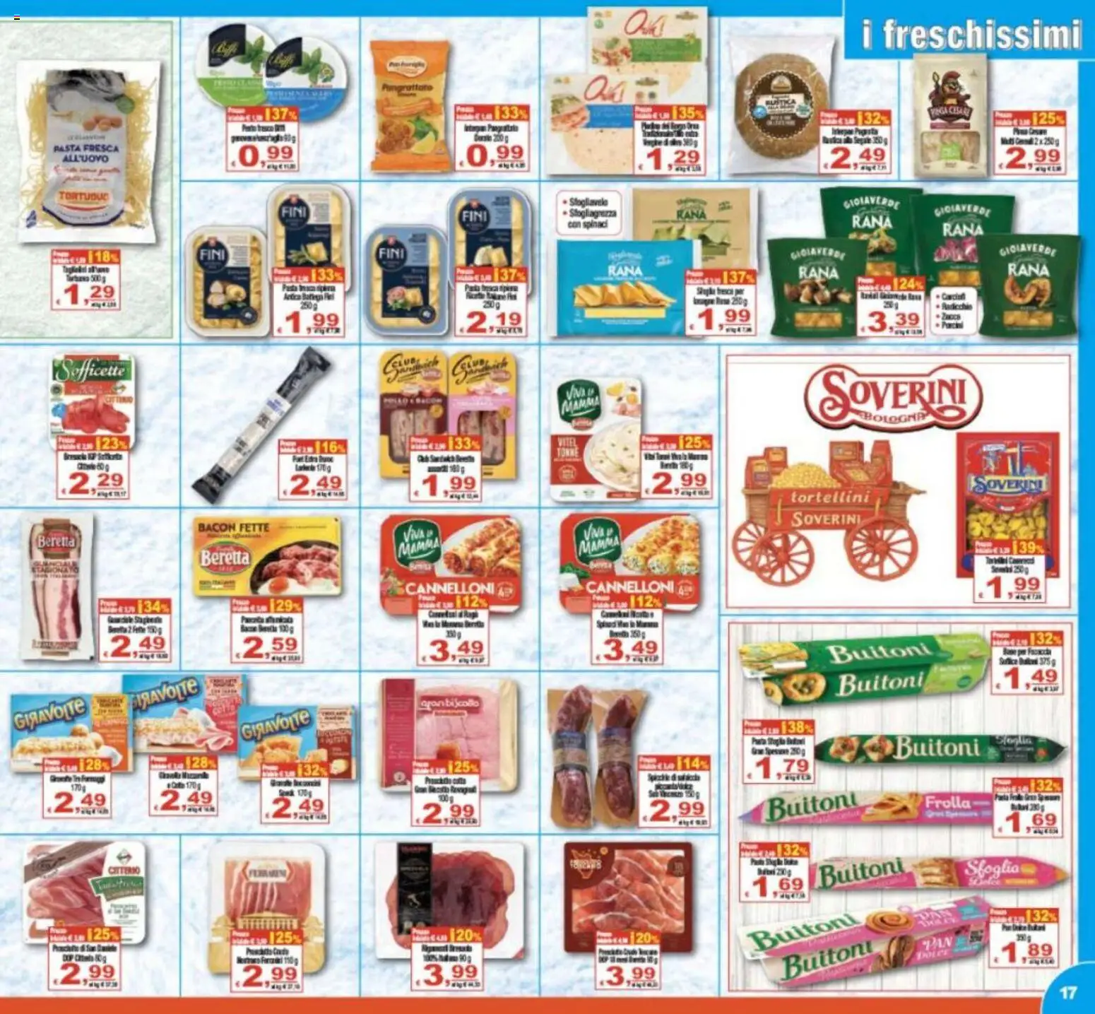 Volantino CTS del 20.05.2026 | Pagina: 17 | Prodotti: Focaccia, Pasta, Spinaci, Carciofi