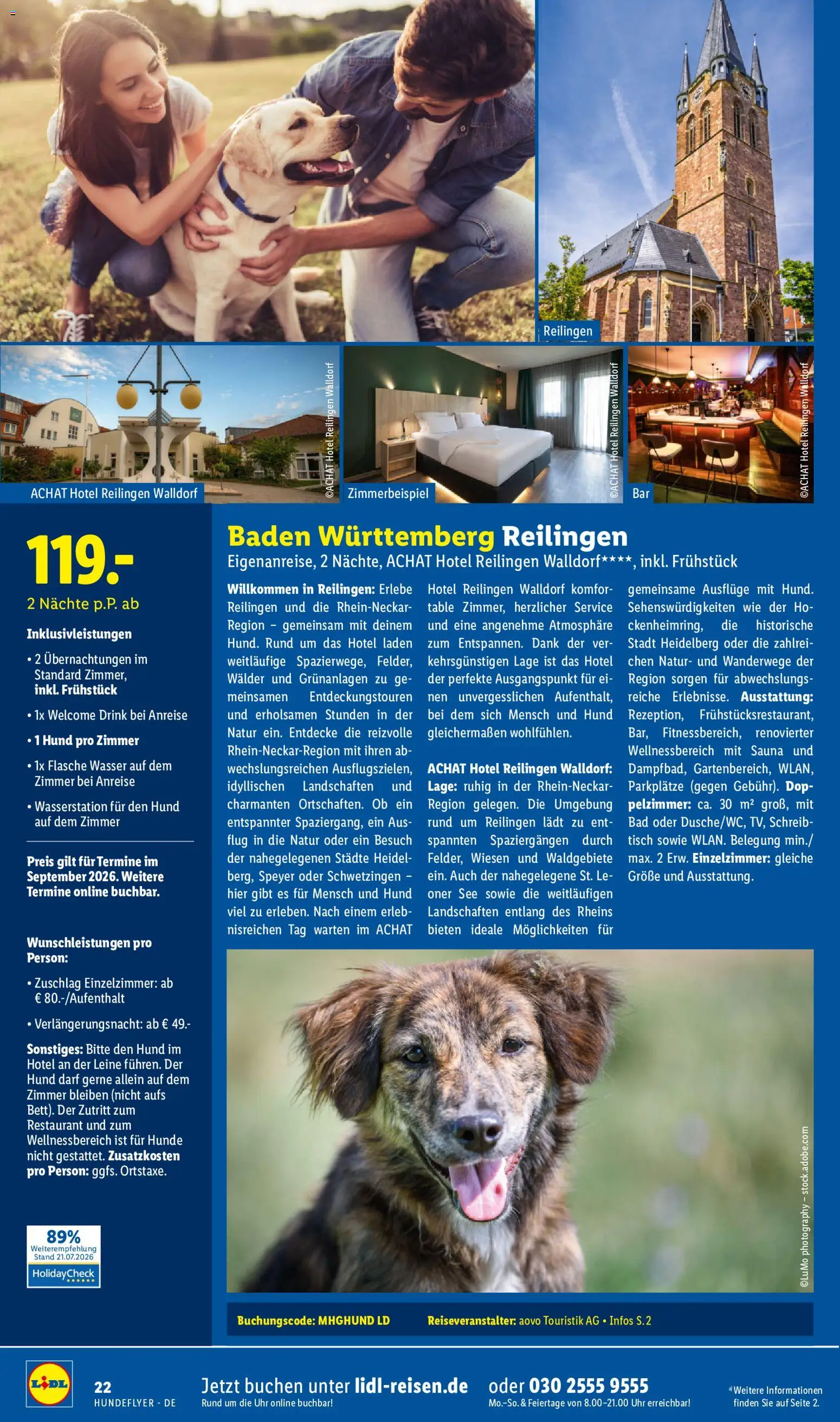 Lidl Reisen Hundeflyer – gültig ab 29.07.2026 | Seite: 22 | Produkte: Tisch, Bad, Wasser, Uhr
