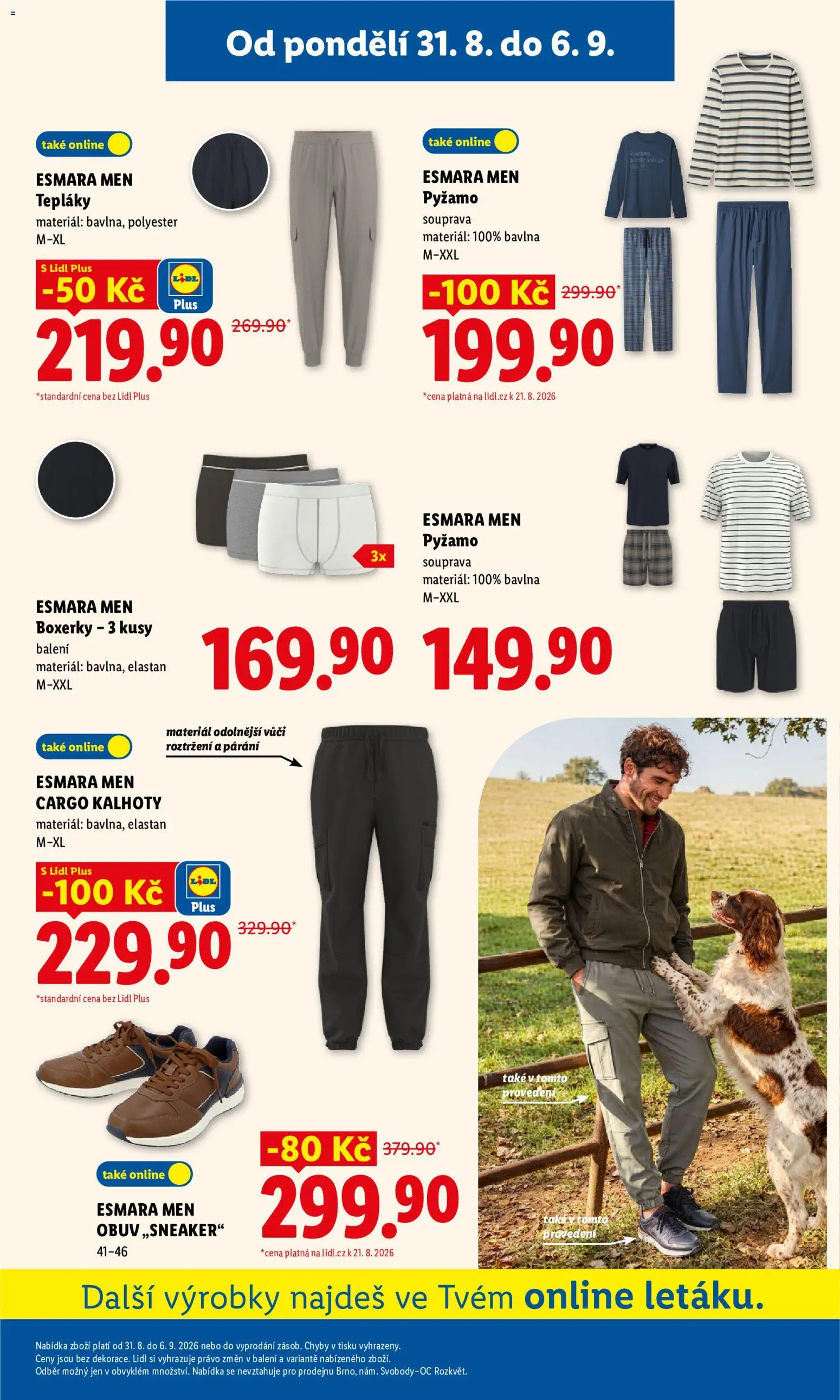 Lidl leták - Spotřební zboží od 31.08.2026 | Strana: 11 | Produkty: Kalhoty, Pyžamo, Boxerky, Pants