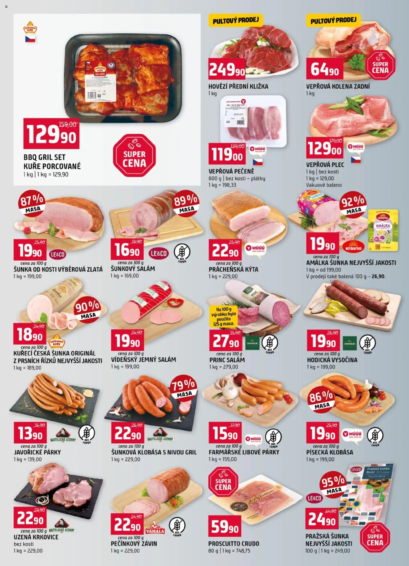 Terno leták od 01.07.2026 | Strana: 2 | Produkty: Hovězí, Šunka, Pražská šunka, Klobása