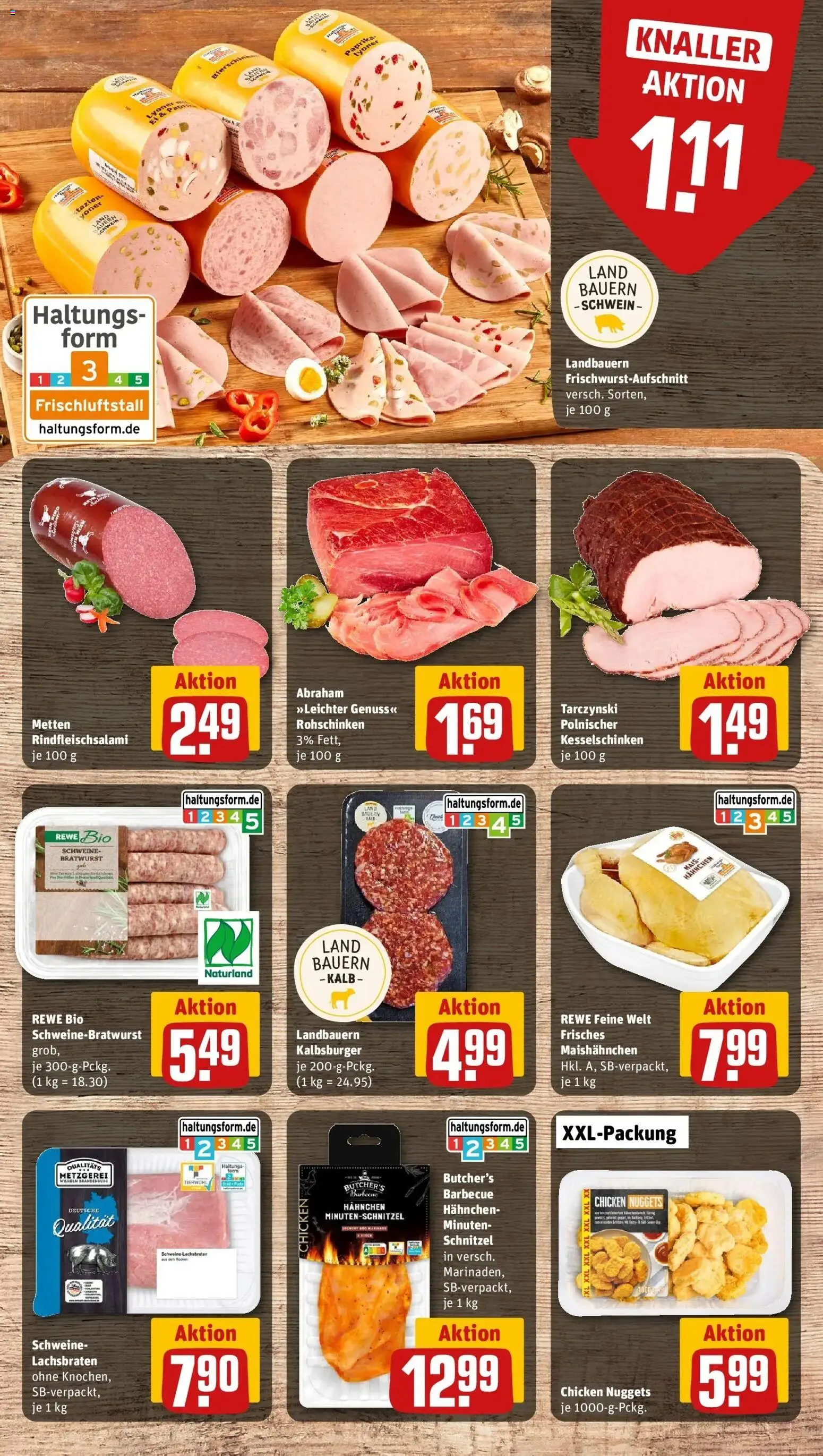 REWE Prospekt ab 10.08.2026 zum Blättern » Angebote | Seite: 6 | Produkte: Mais, Hahnchen, Bratwurst, Schnitzel