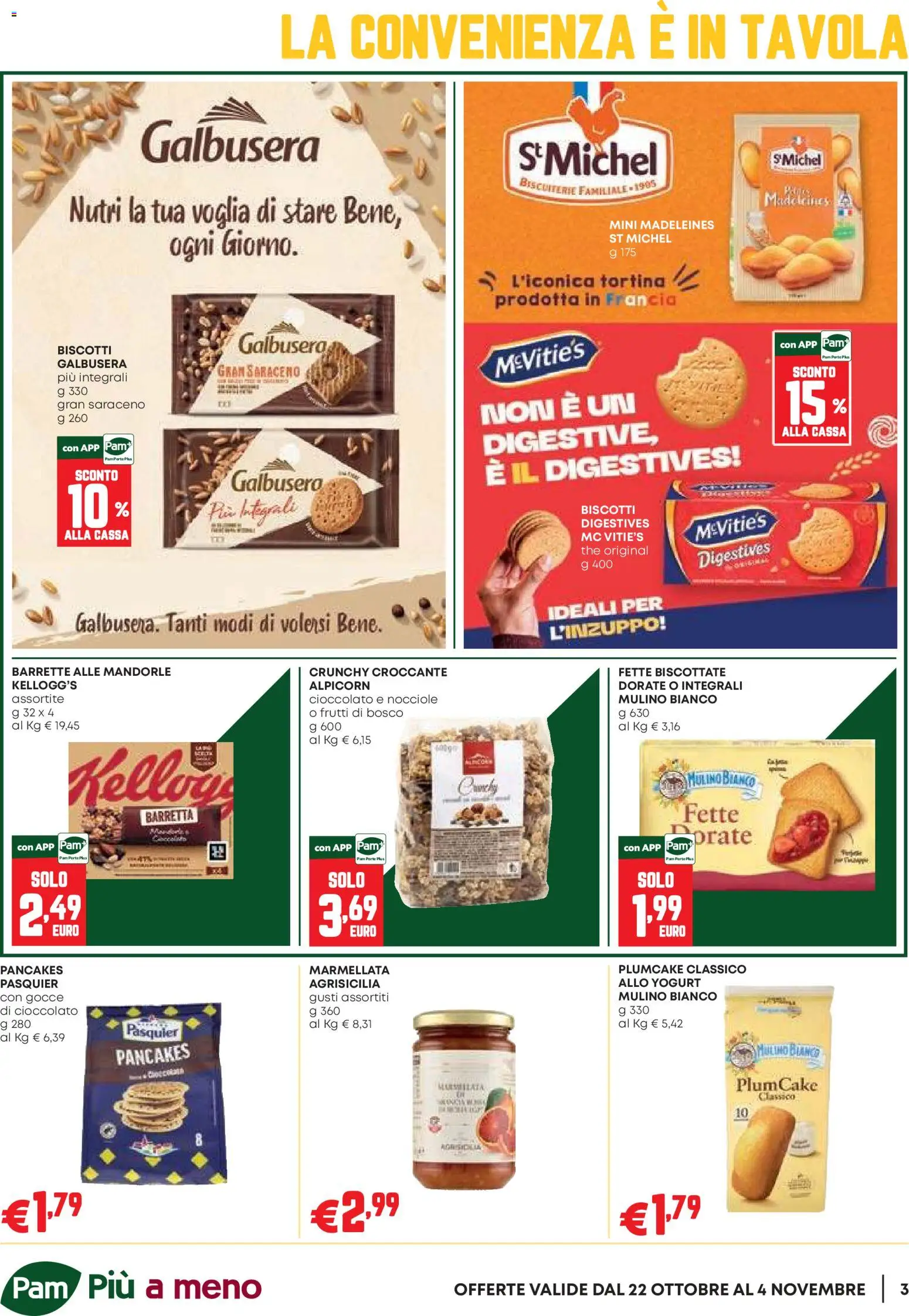 Volantino PAM del 22/10/2026 | Pagina: 3 | Prodotti: Cioccolato, Nocciole, The, Barretta