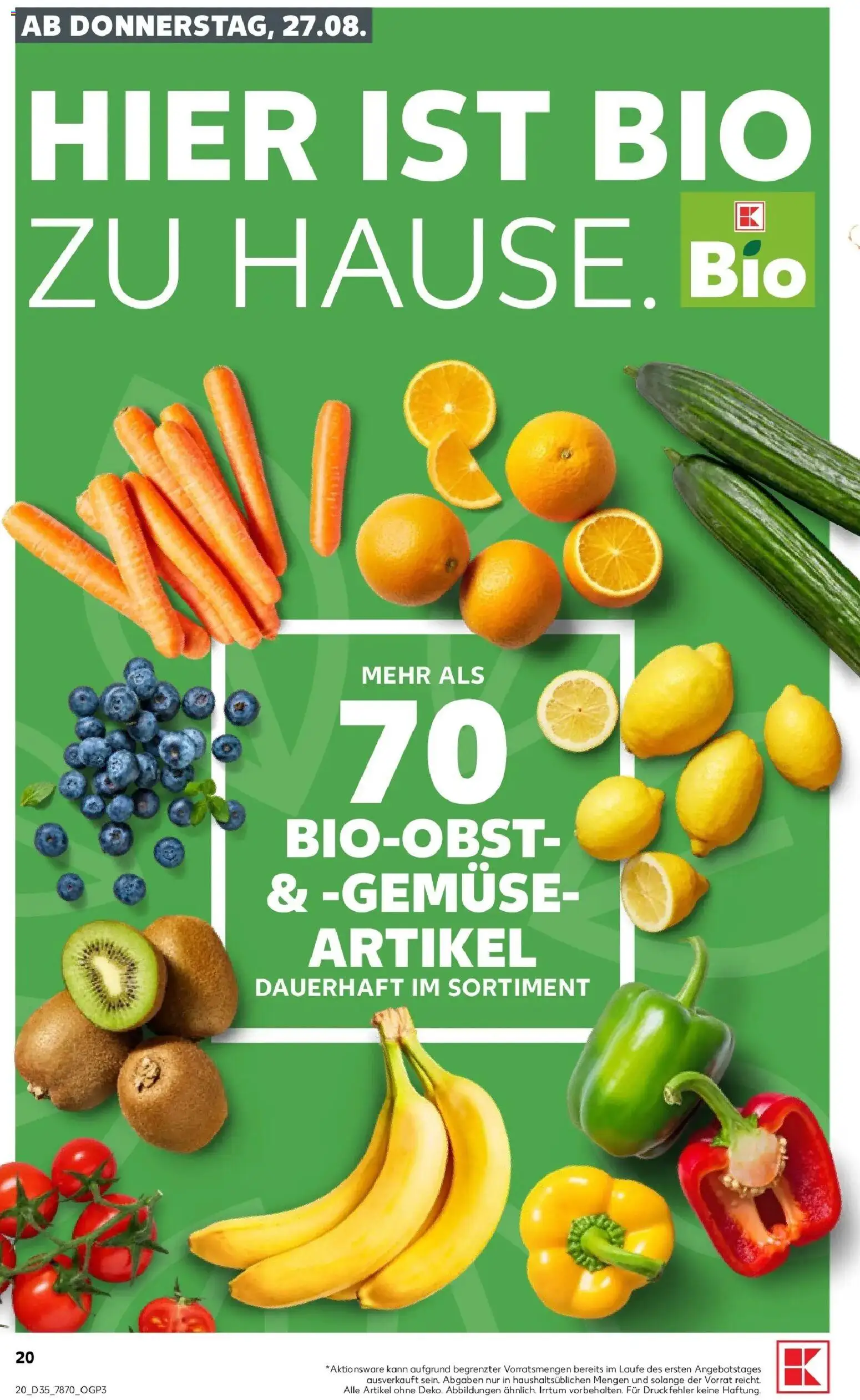 Prospekt Kaufland ab 24.08.2026 » Angebote Online zum Blättern | Seite: 31 | Produkte: Gemüse