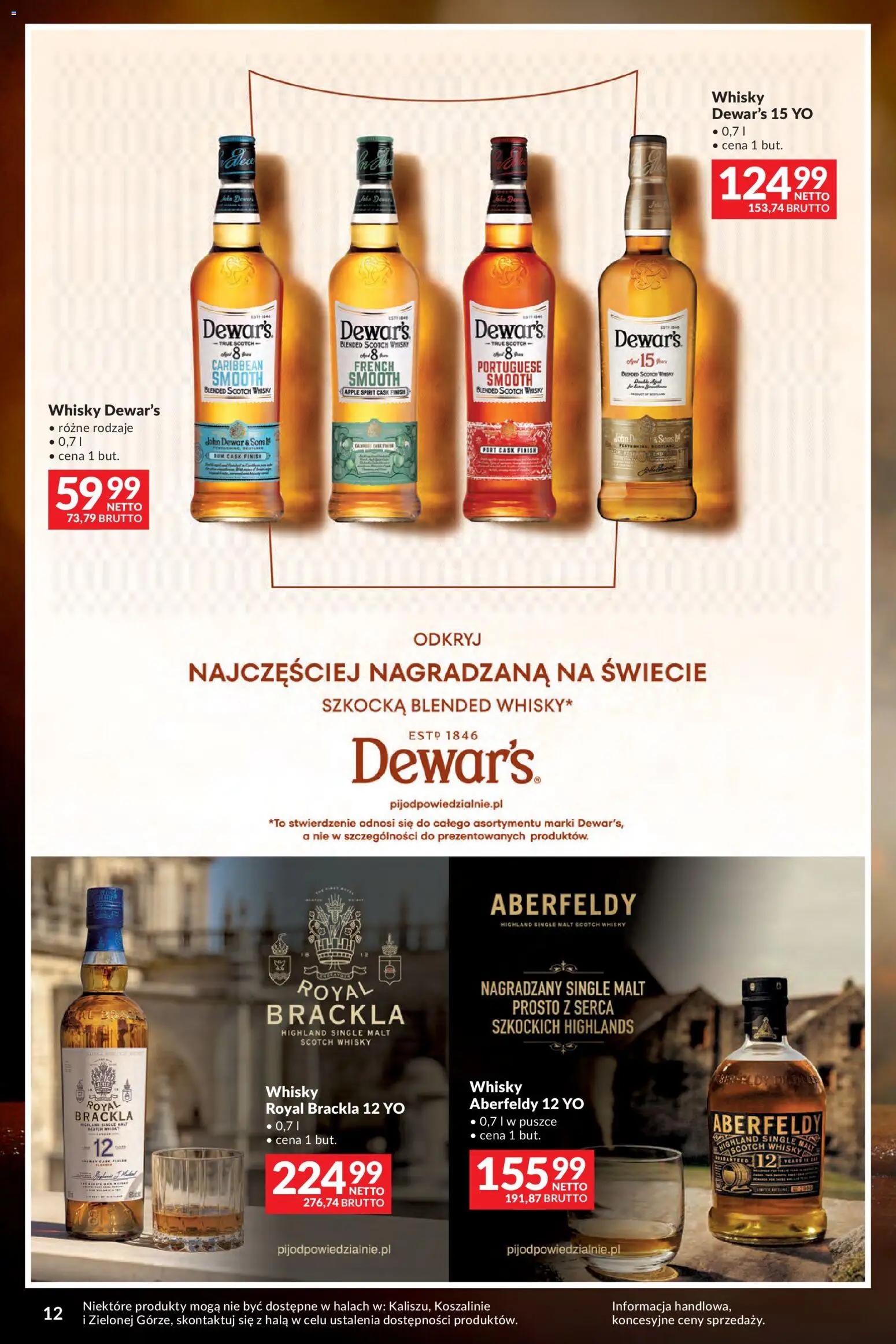 Makro gazetka - Whisky od 29.09.2026 | Strona: 12 | Produkty: Scotch whisky, Rum, Finish, Whisky