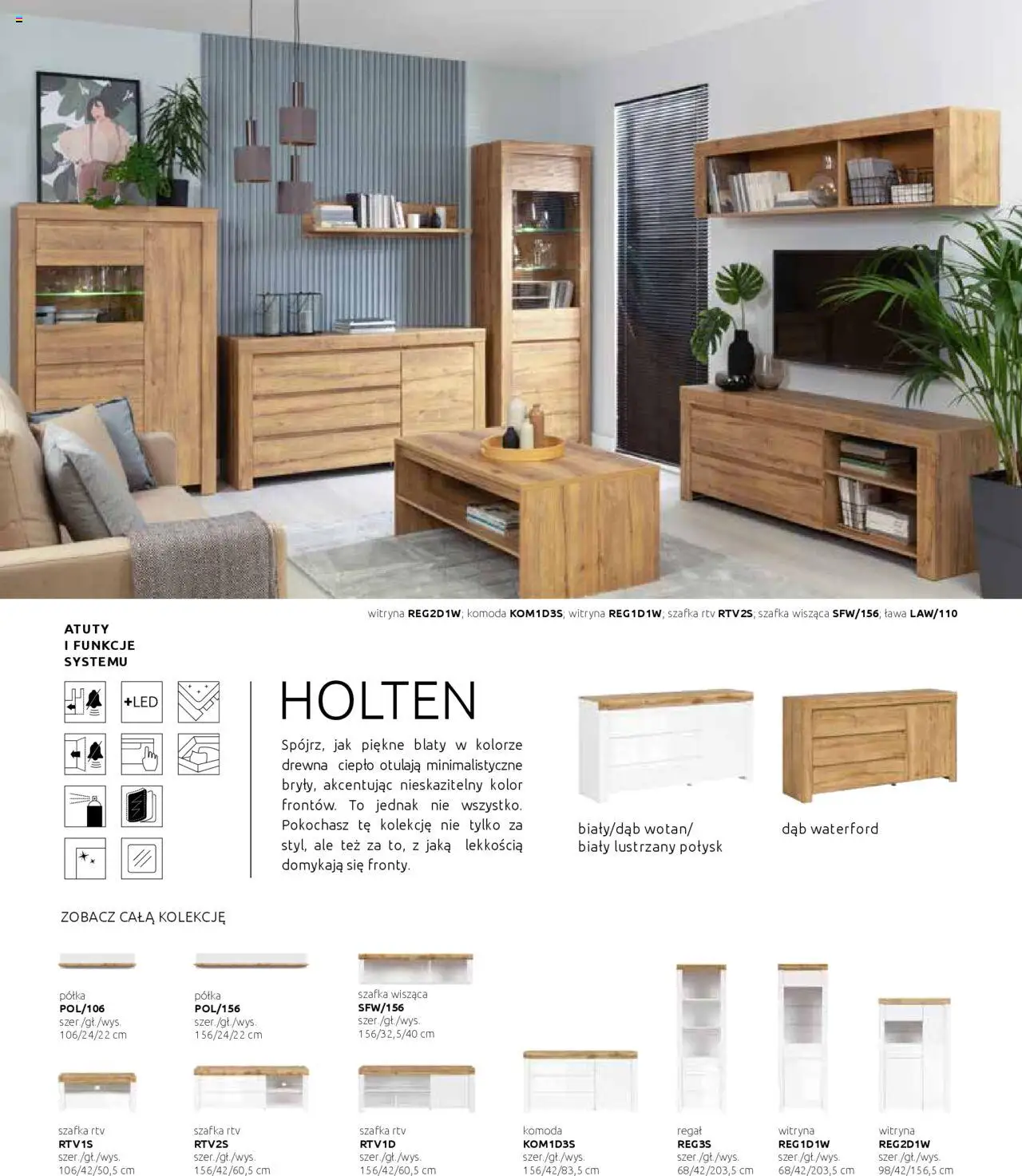 Black Red White Gazetka - Katalog rodzinnych wnętrz od 24.05.2024 | Strona: 16 | Produkty: Komoda, Półka, Witryna, Regał
