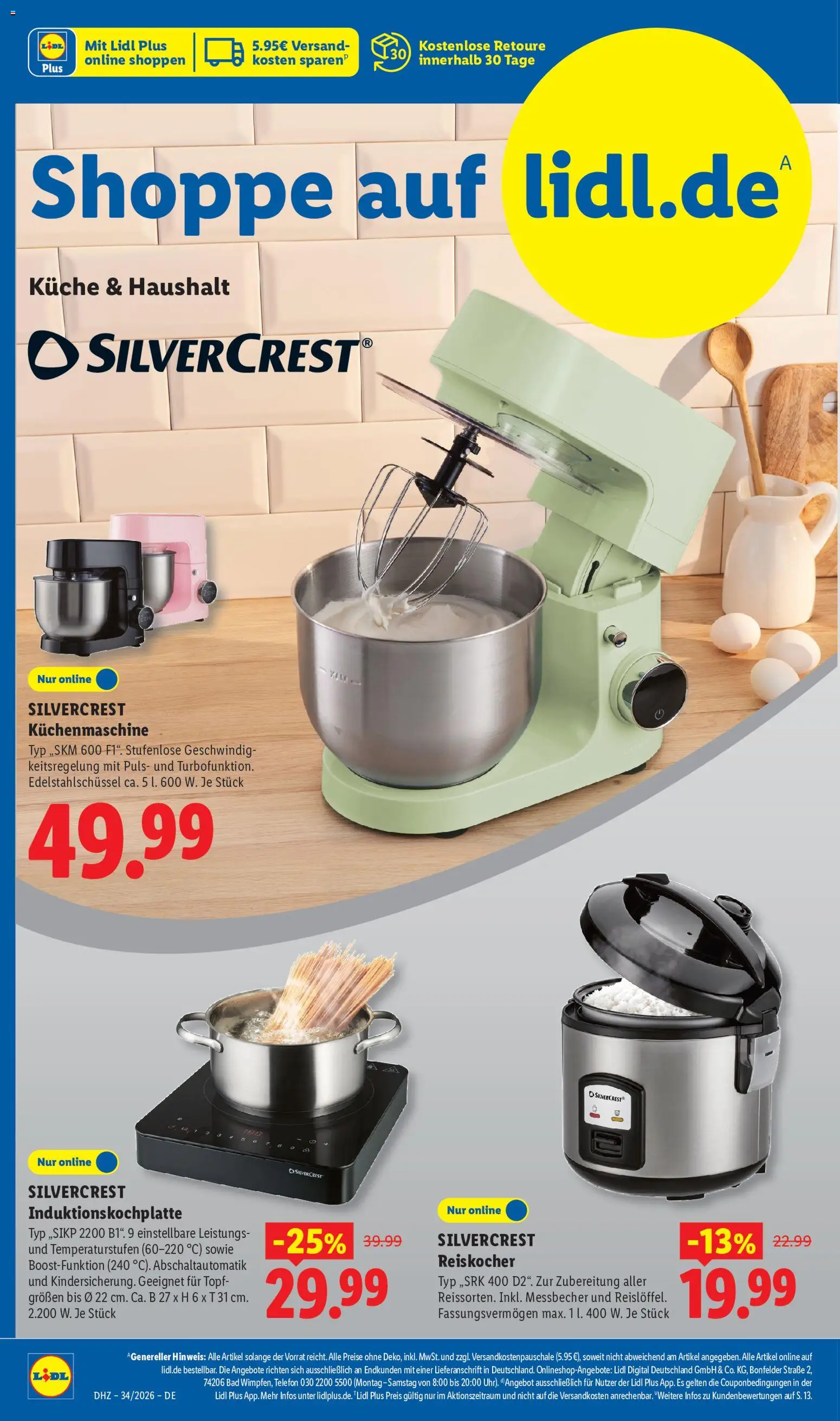 Lidl Německo leták od 17.08.2026 | Strana: 2 | Produkty: Telefon