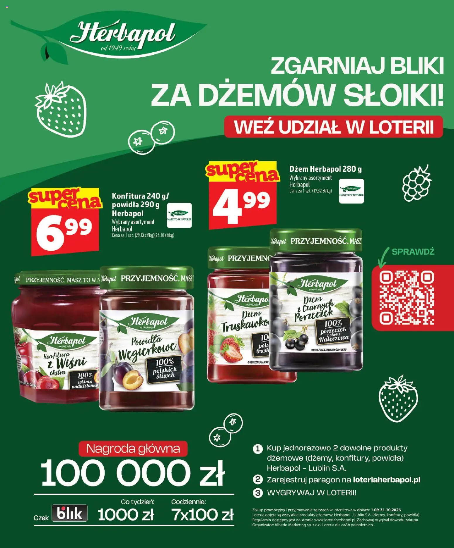 Topaz gazetka - MAZ od 01.10.2026 | Strona: 25 | Produkty: Dżem, Powidła