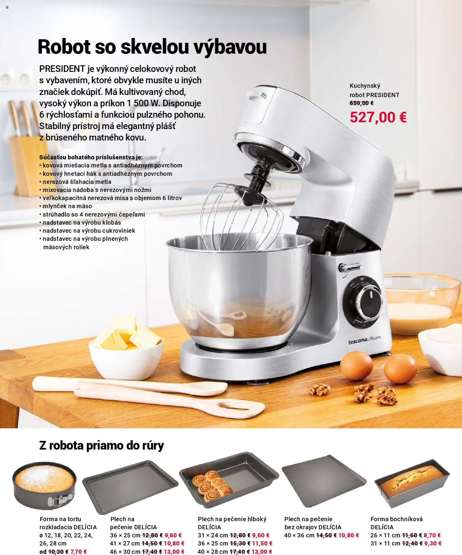 Nové TESCOMA akcie – leták je platný od 02.03.2026 | Strana: 4 | Produkty: Strúhadlo, Robot, Mlynček