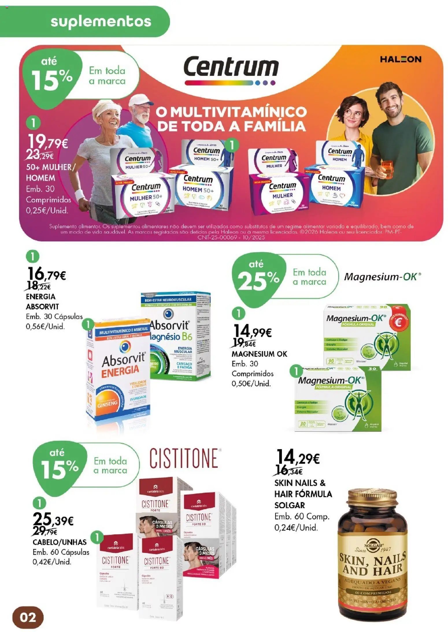 Pingo Doce folheto Bem Estar Outono Açores │ válido de 22/10/2026 | Página: 2 | Produtos: Cápsulas, Açúcar