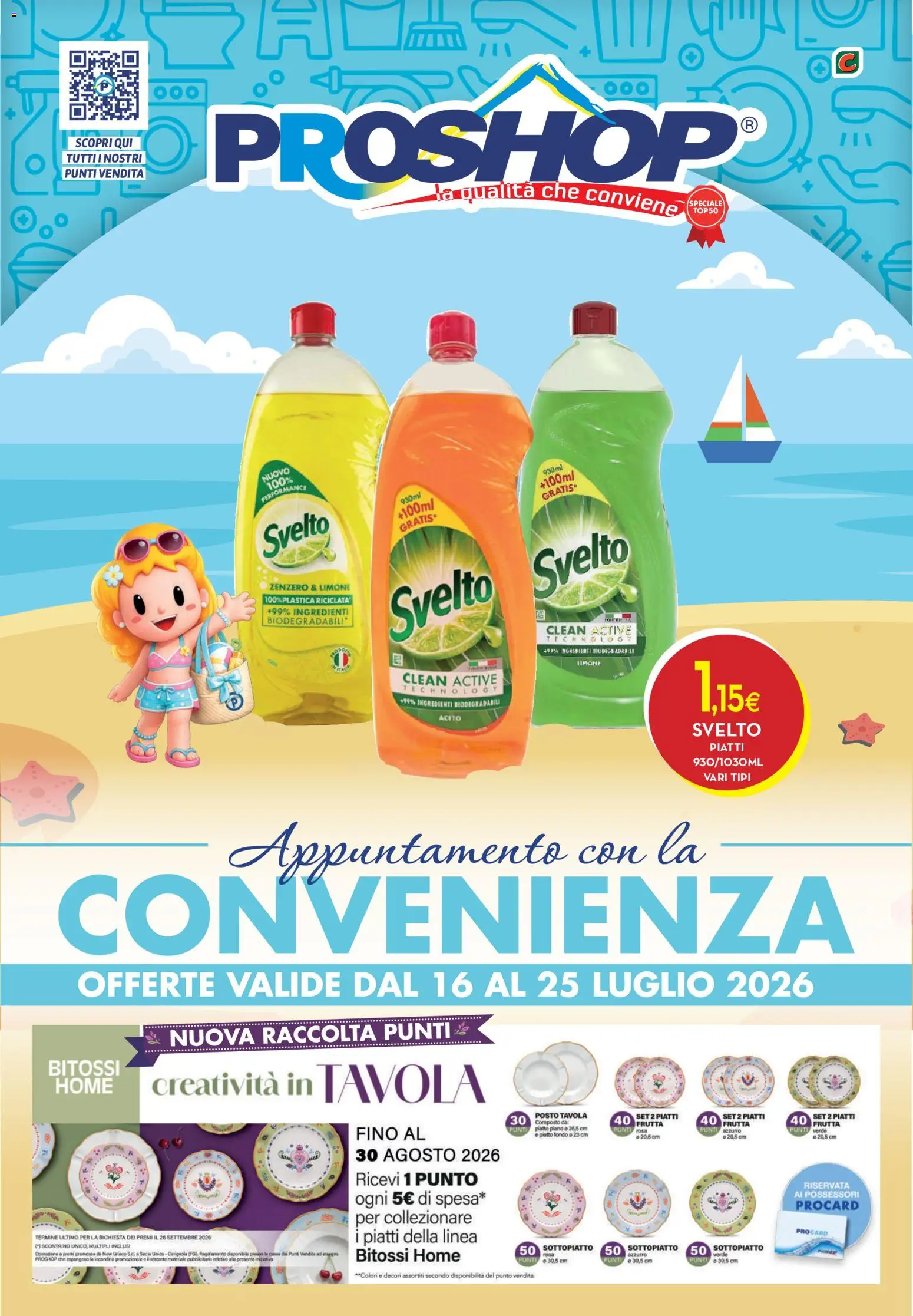 Volantino Proshop del 16/07/2026 | Pagina: 1 | Prodotti: Frutta, Limone, The, Aceto