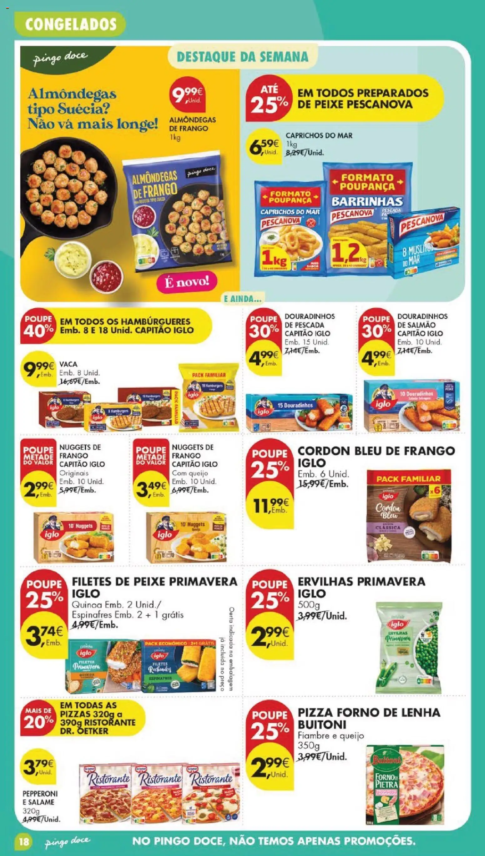 Pingo Doce folheto │ válido de 05.05.2026 | Página: 18 | Produtos: Forno, Espinafres, Pescada, Nuggets