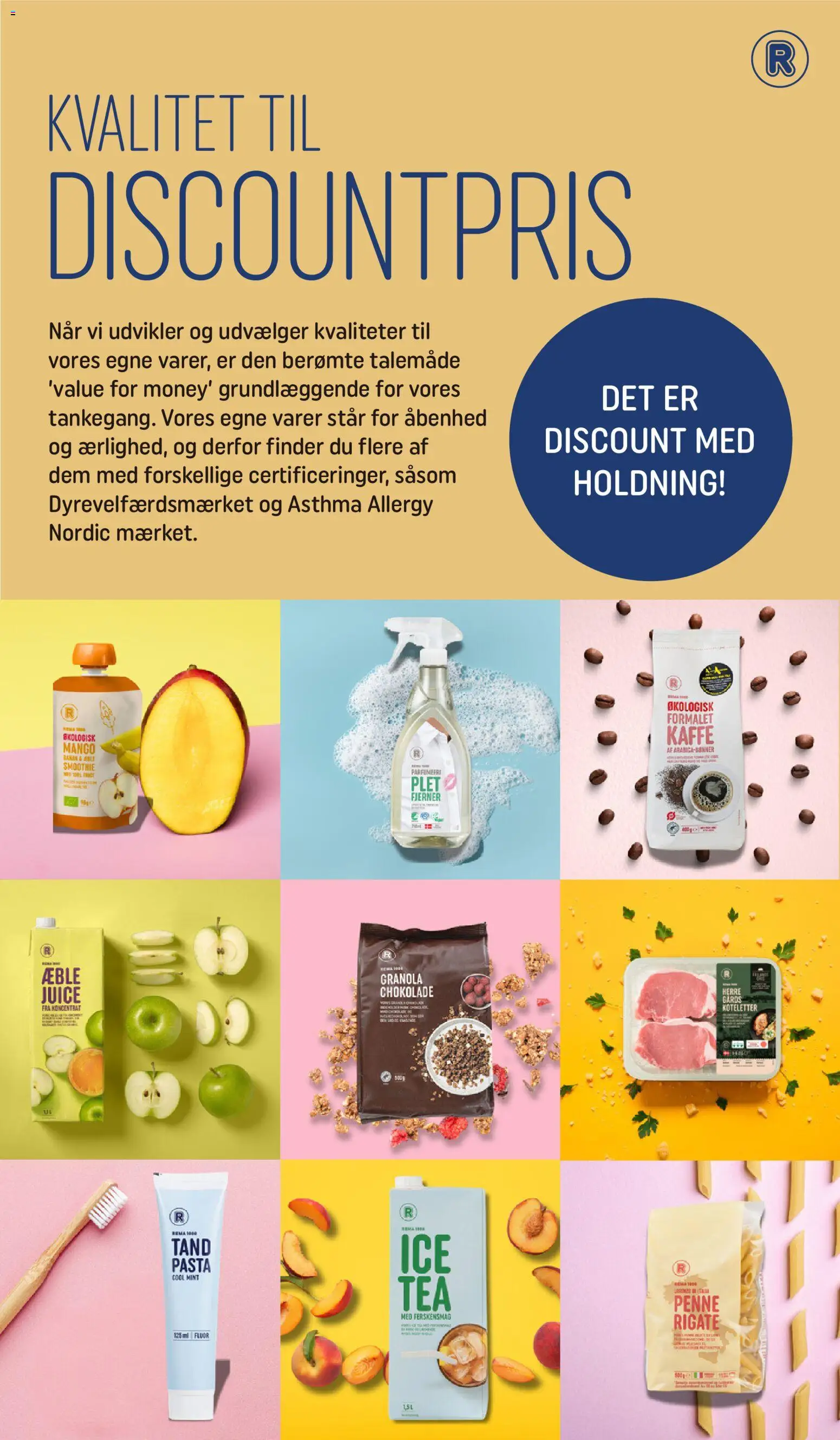 Rema 1000 tilbudsavis – gyldig fra 18.04.2026 | Side: 6 | Produkter: Kaffe, Chokolade, Koteletter, Pasta