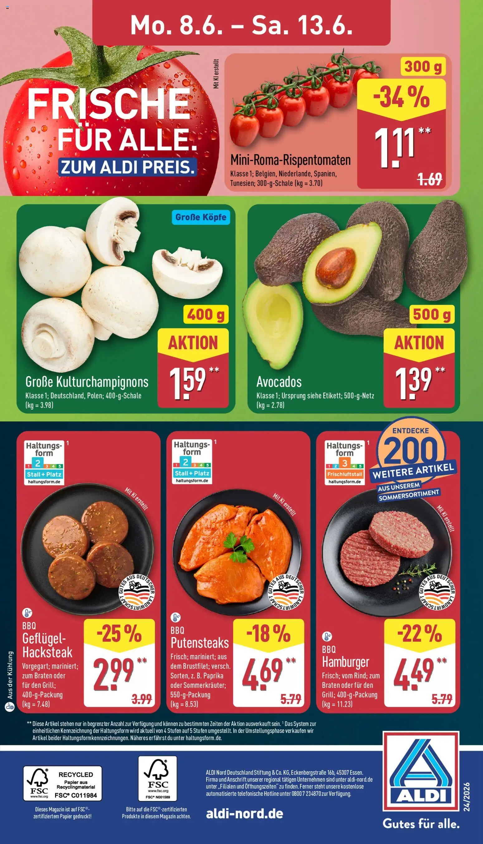 Aldi Prospekt – gültig ab 08.06.2026 | Seite: 4 | Produkte: Paprika