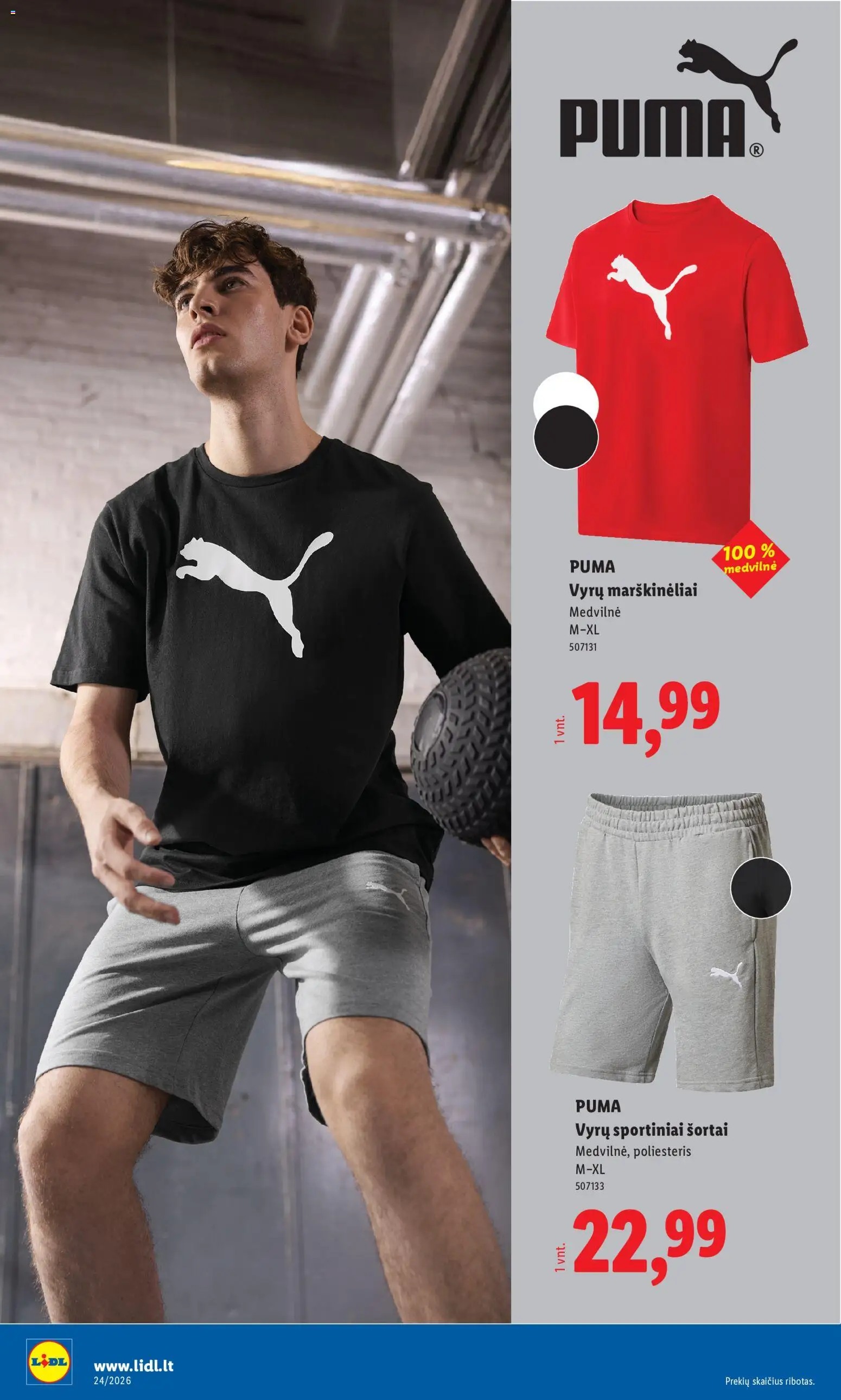LIDL akcijos nuo 08.06.2026 | Puslapis: 24 | Prekių: Marškinėliai, Šortai